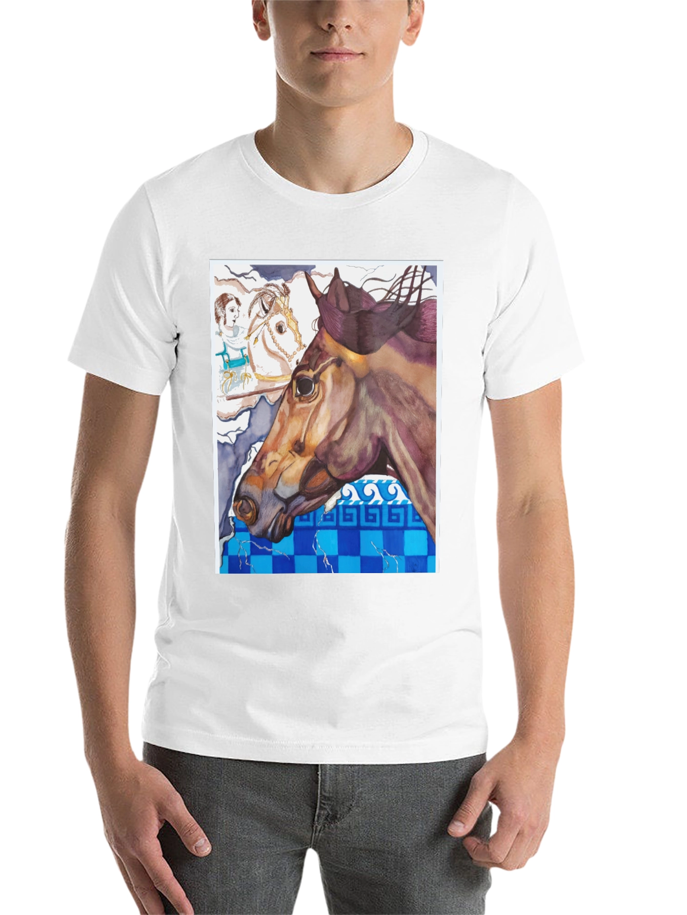 Black Horse Art Graphic Tee view 14