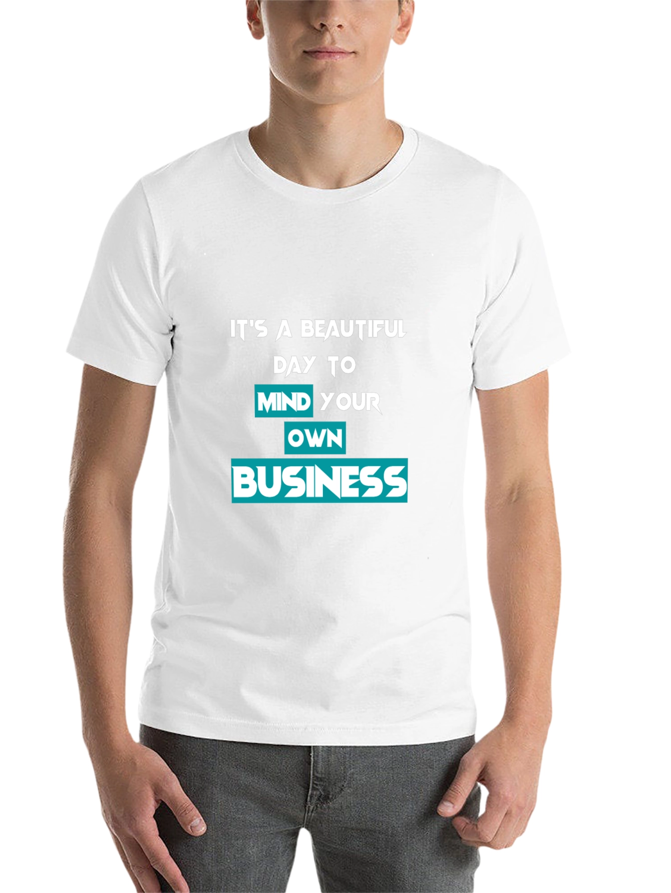 Black Mind Your Own Business Graphic Tee view 14