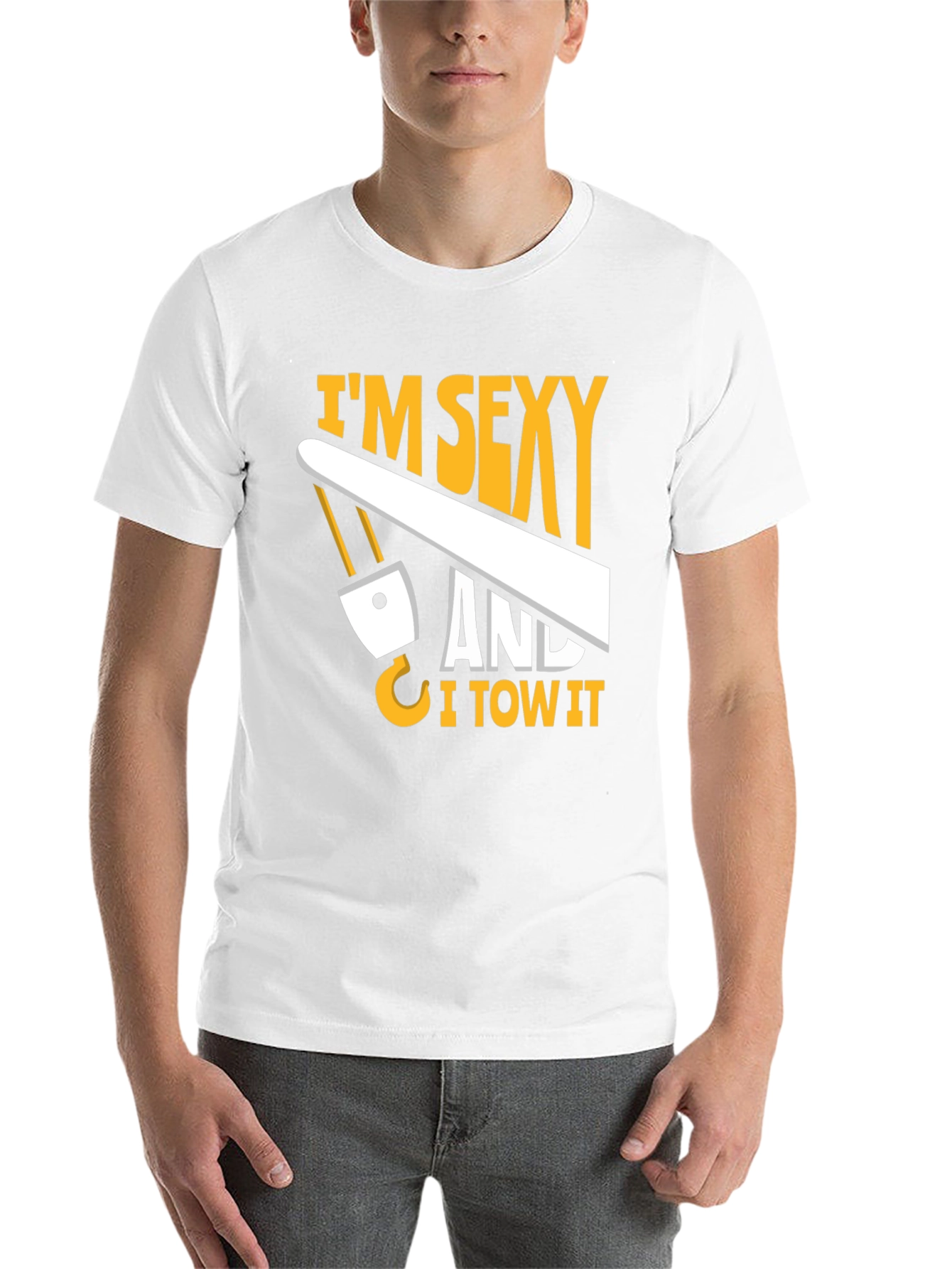 Black I'm Sexy And I Tow It T-Shirt view 14