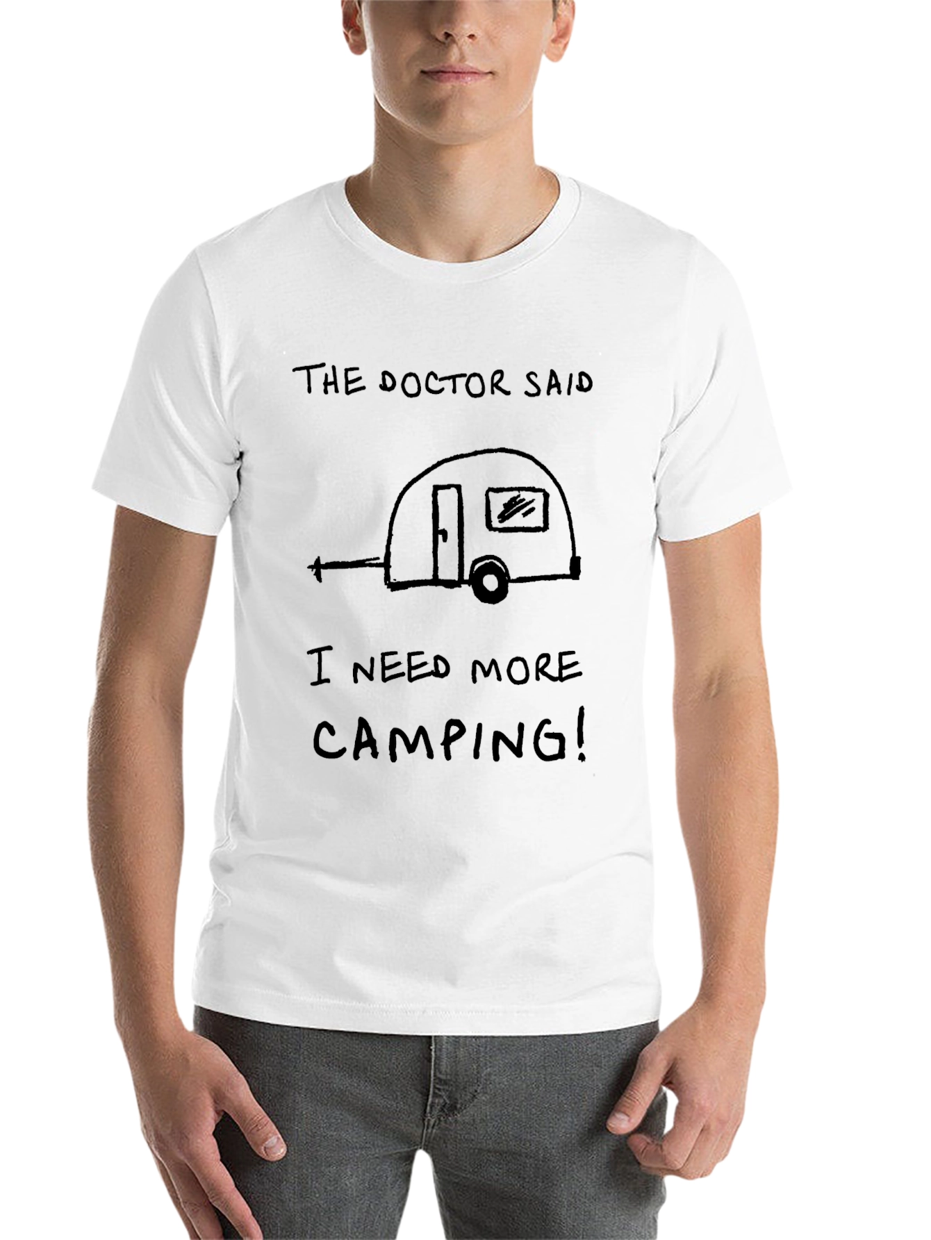 Black Camping Lover T-Shirt - The Doctor Said I Need More Camping view 14