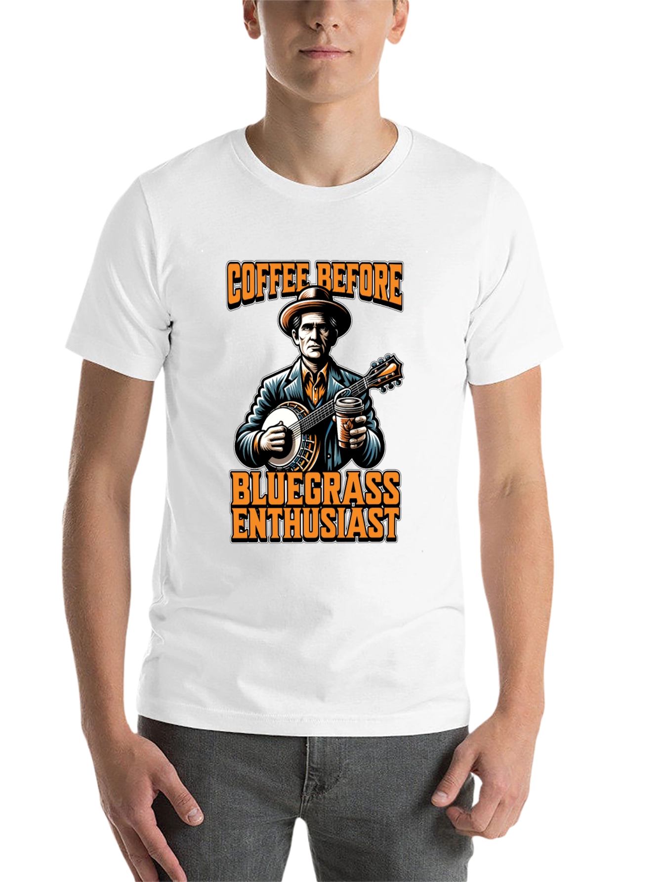 Black Coffee Before Bluegrass T-Shirt view 14