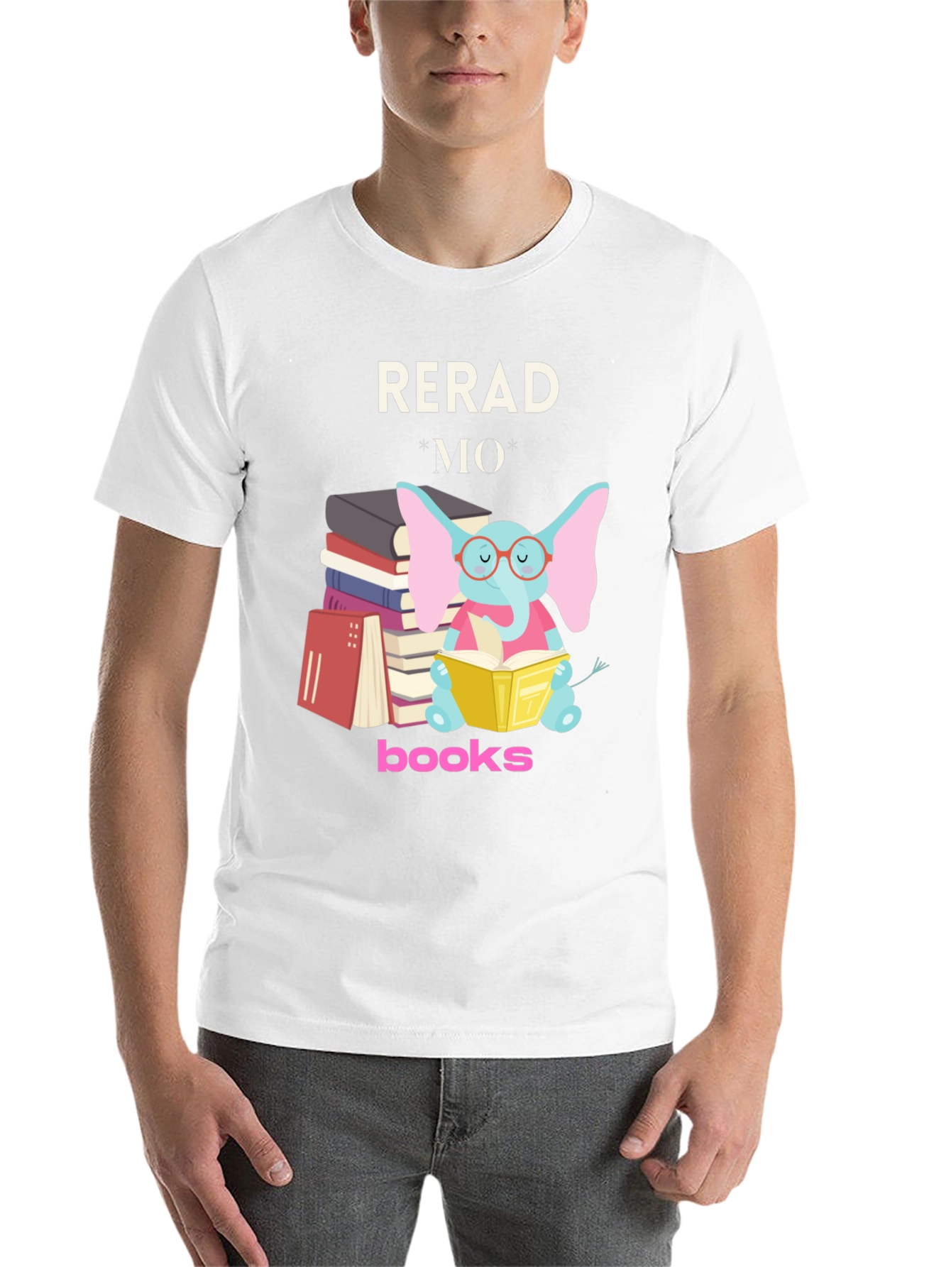 Black Read More Books T-Shirt view 14