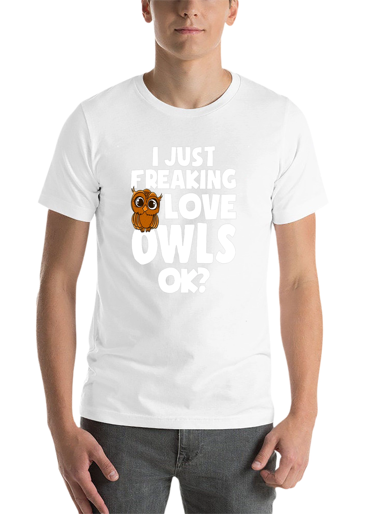 Black I Love Owls T-Shirt - Cute Owl Graphic Tee view 14