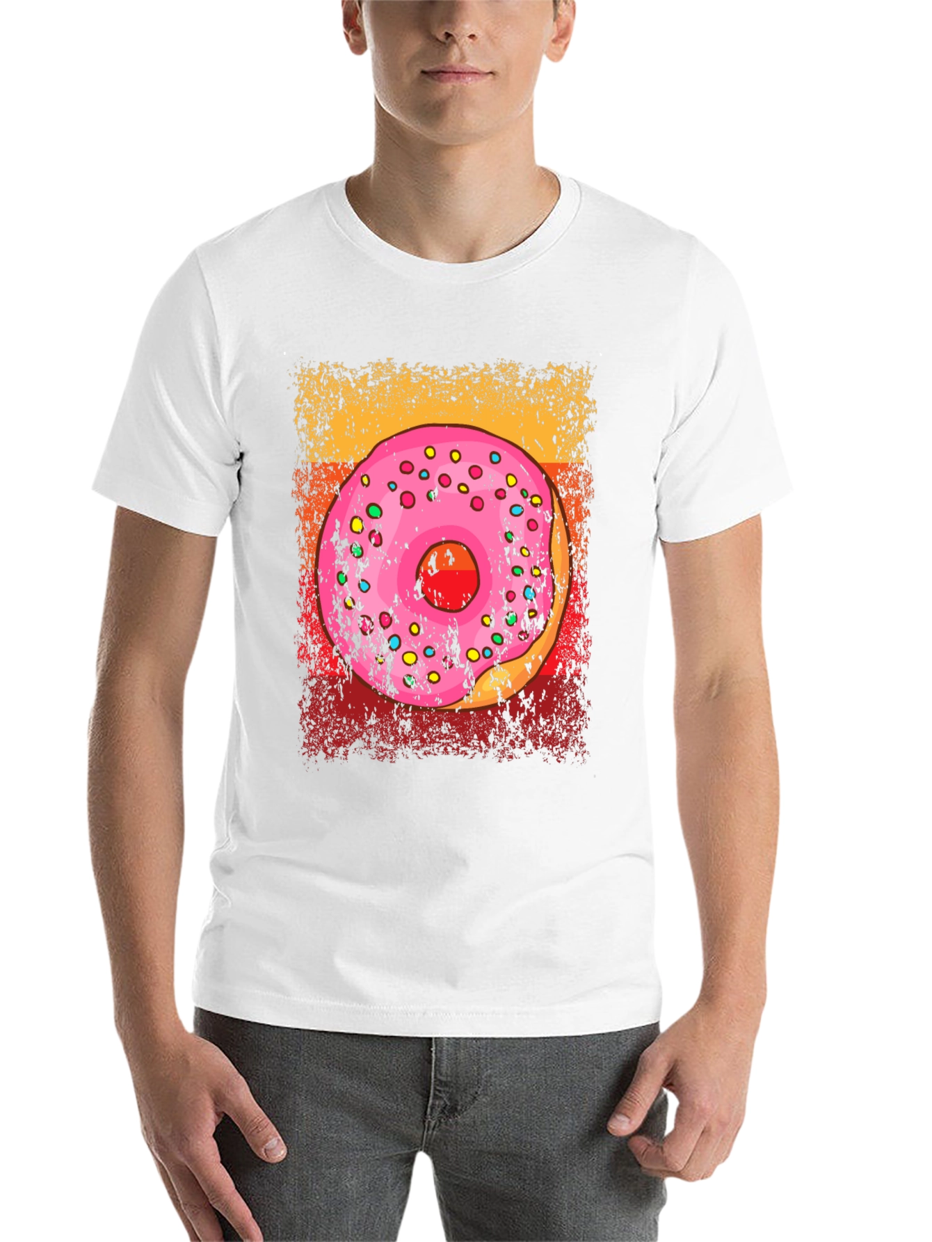 Black Donut T-Shirt - Sweet Treat Graphic Tee view 14
