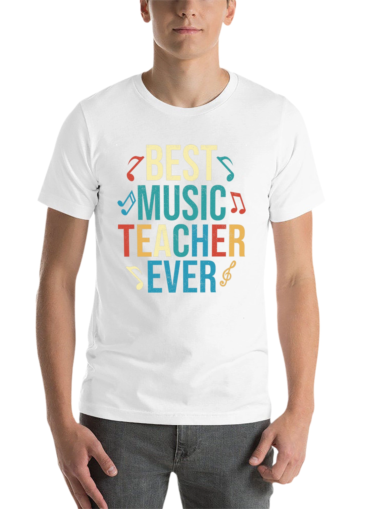 Black Best Music Teacher Ever T-Shirt - Musician Gift view 14