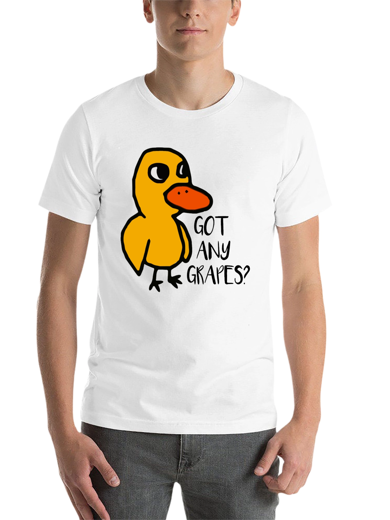 Black Got Any Grapes Duck T-Shirt Funny Meme Tee view 14
