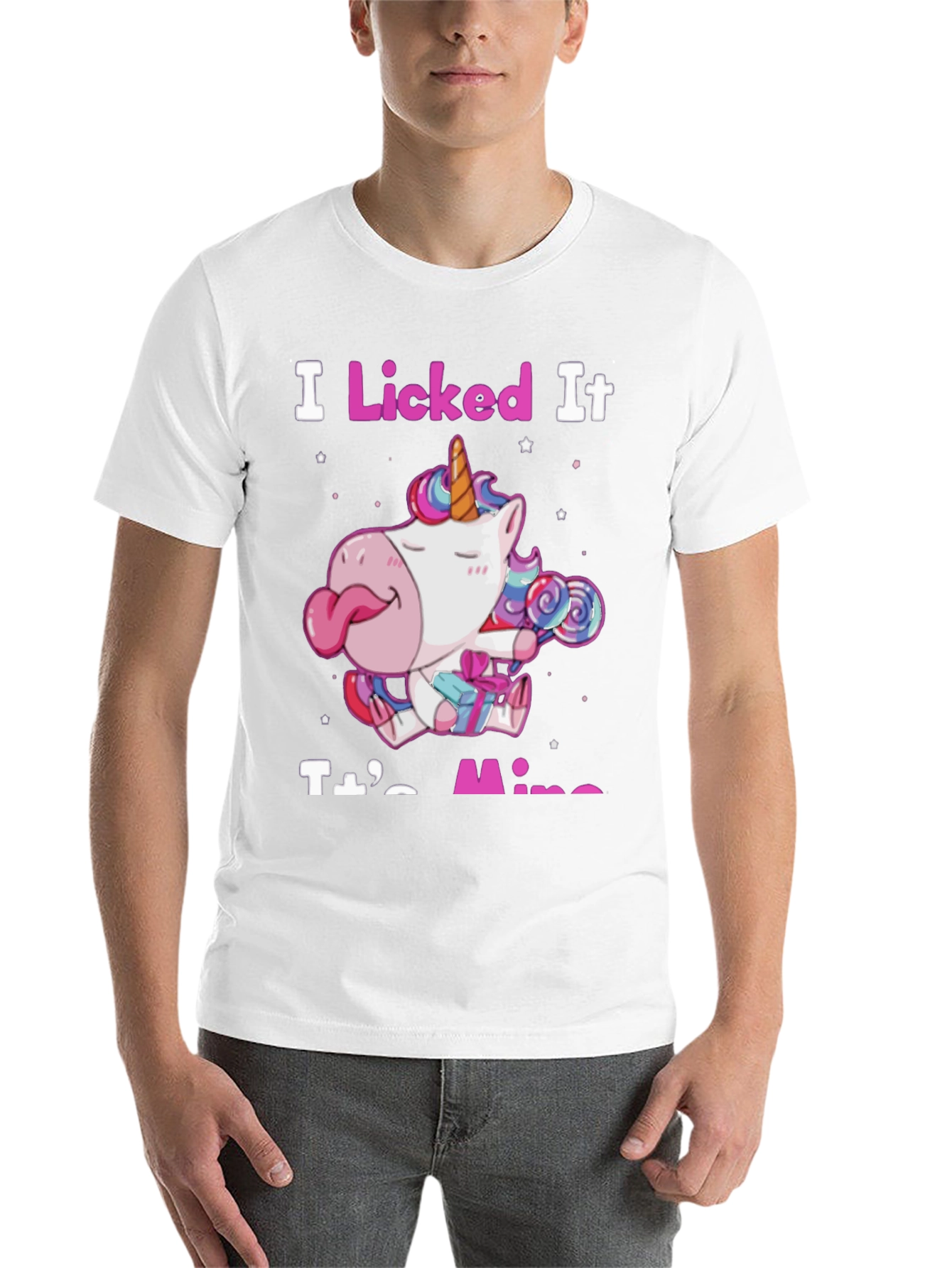 Black I Licked It Unicorn T-Shirt view 14