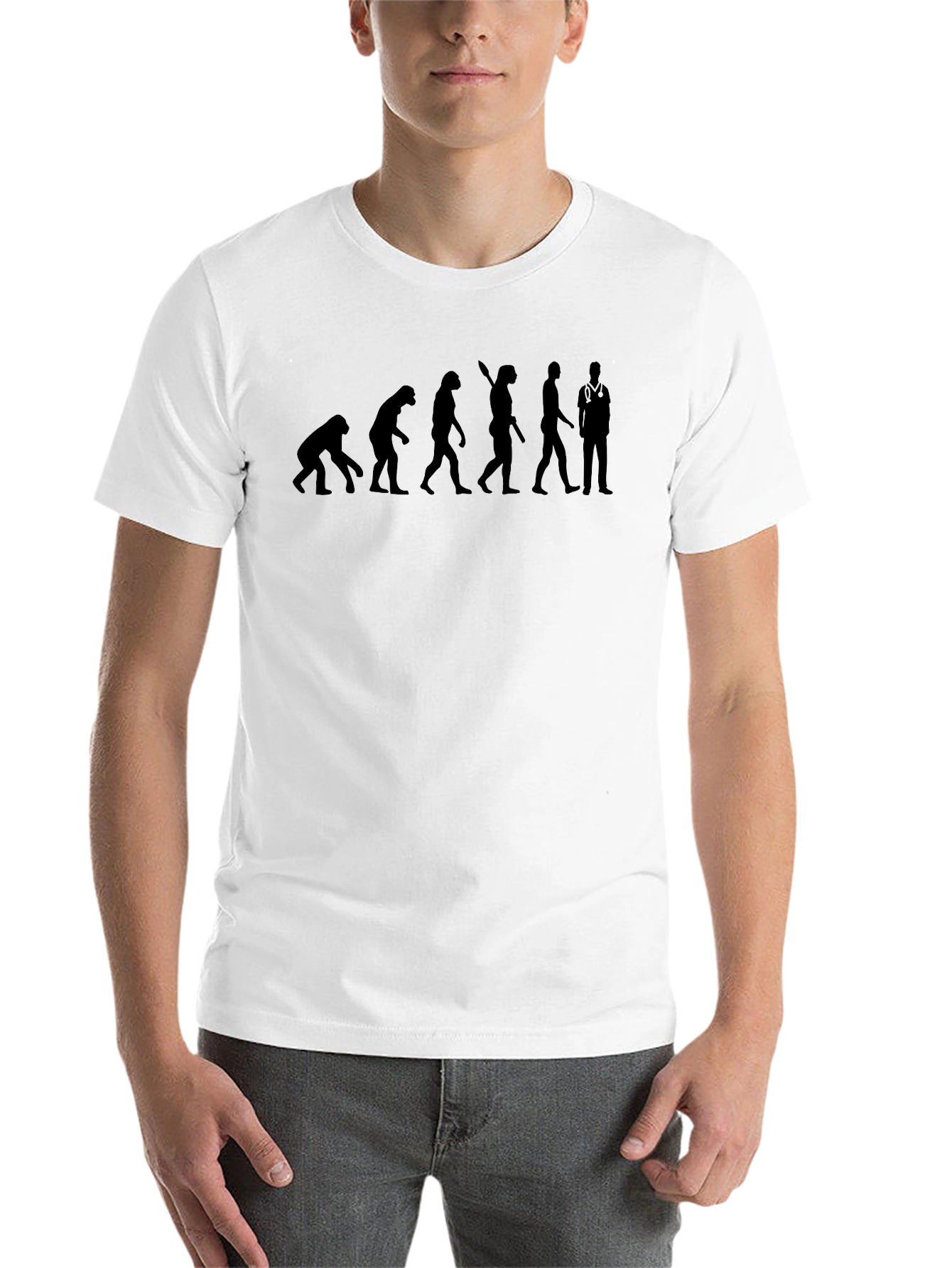 Black Evolution of Doctor Black T-Shirt view 14