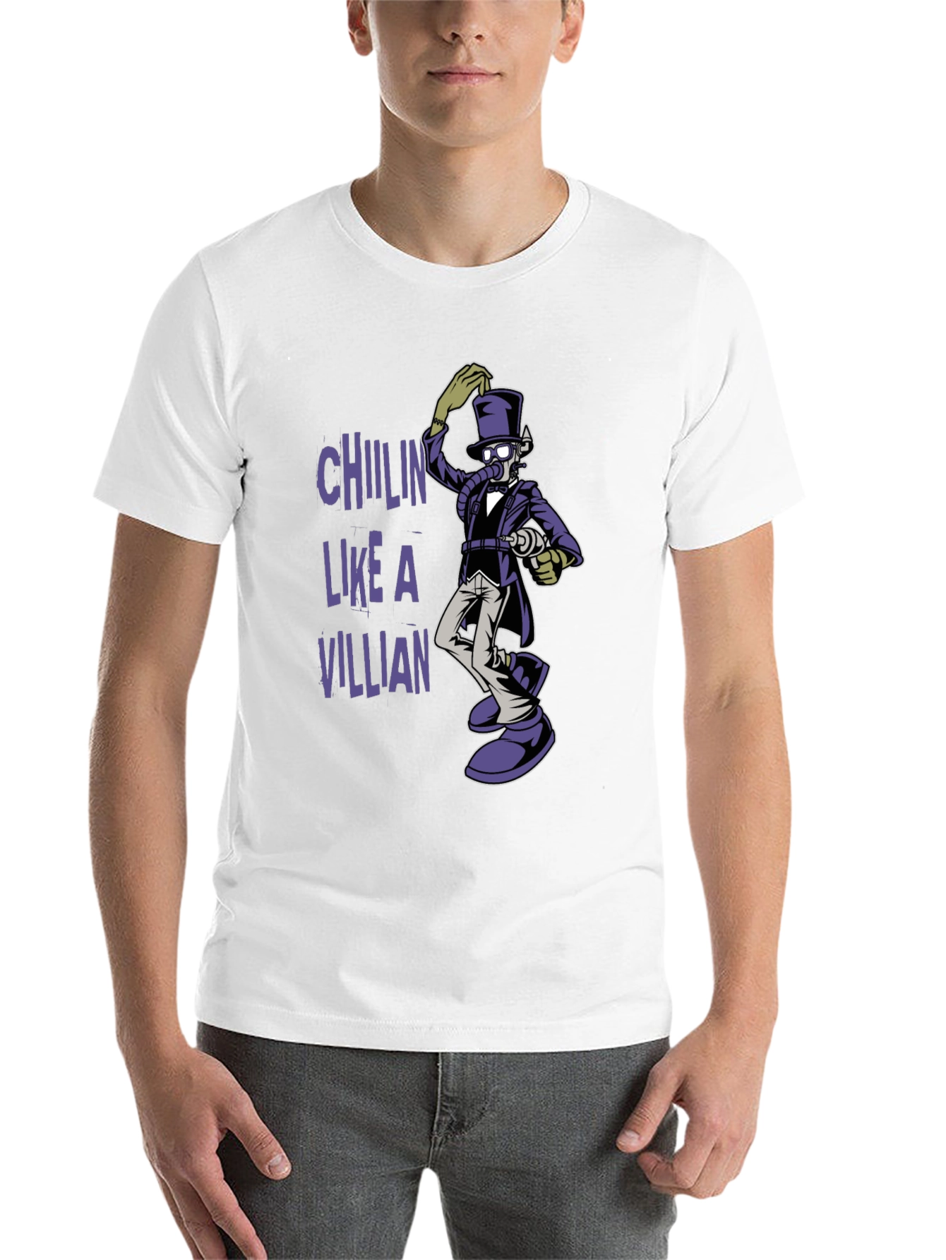 Black Chillin' Like a Villain Graphic Tee view 14