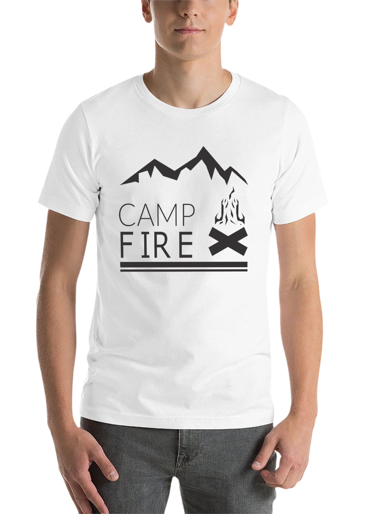 Black Campfire Graphic Tee - Black Adventure Shirt view 14