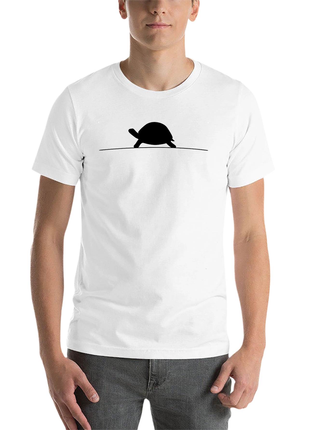 Black Turtle Silhouette Graphic Tee - Stylish & Comfortable view 14