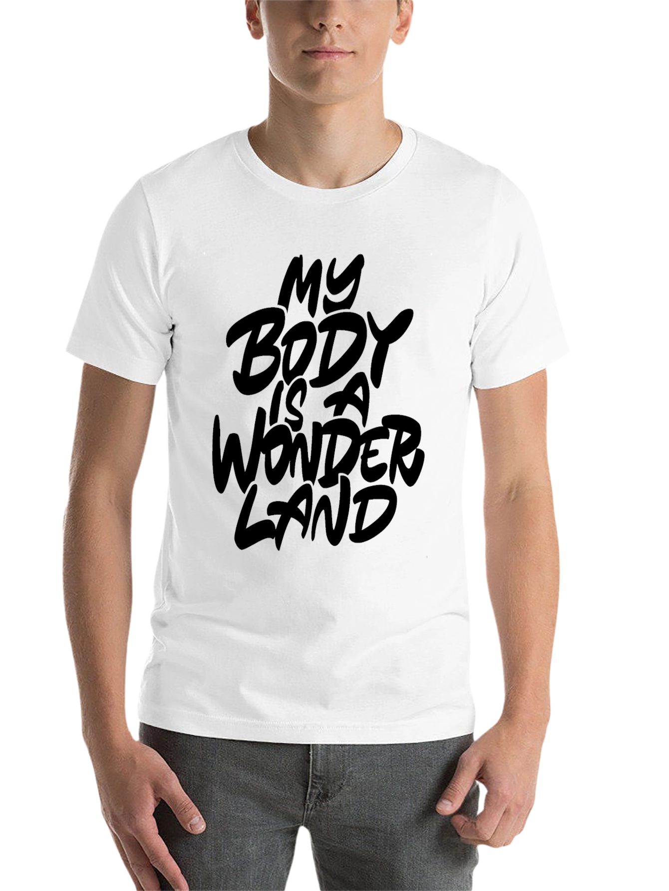 Black My Body Is A Wonderland Graphic T-Shirt view 14