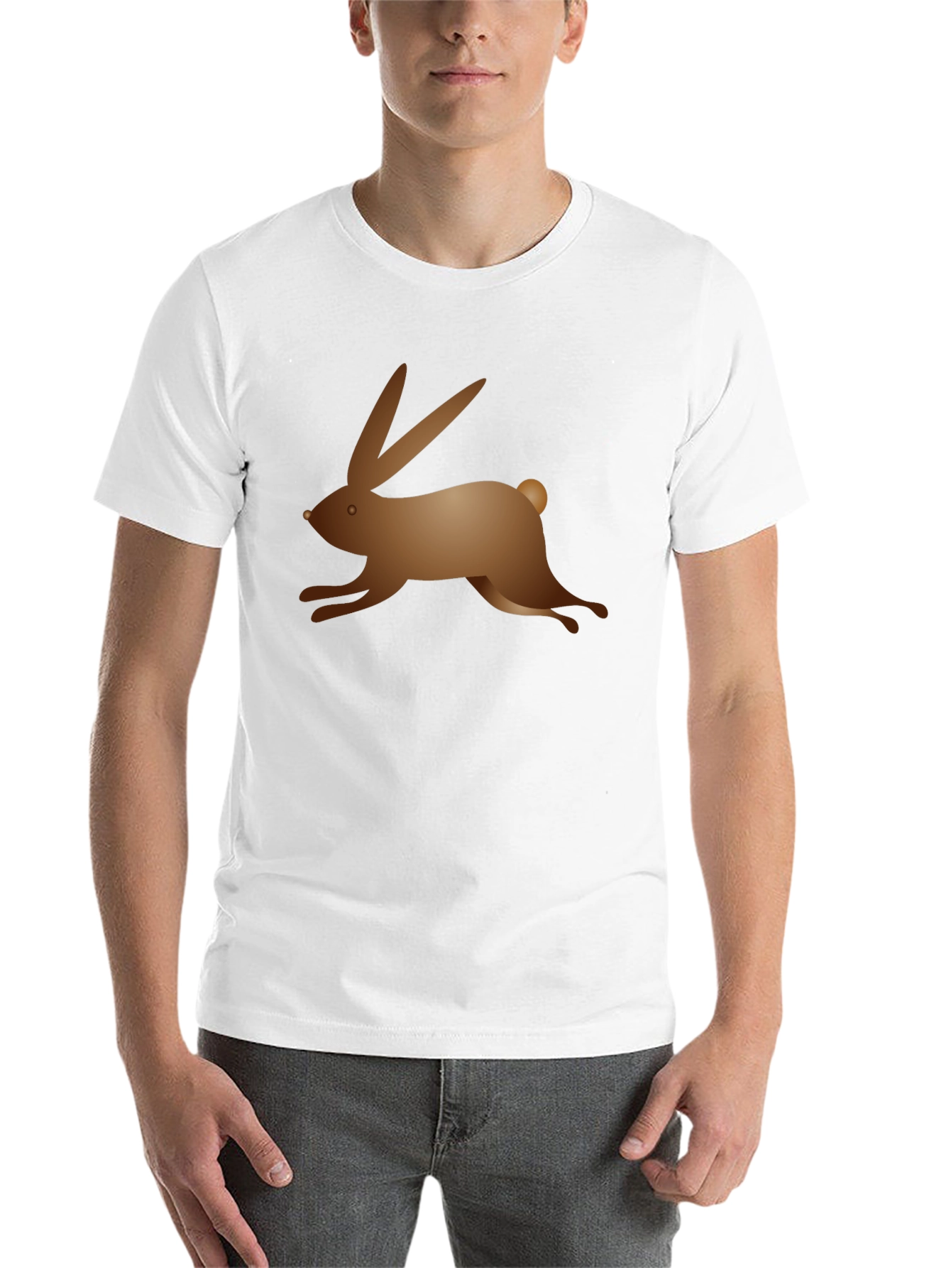 Black Black T-Shirt with Bunny Graphic view 14