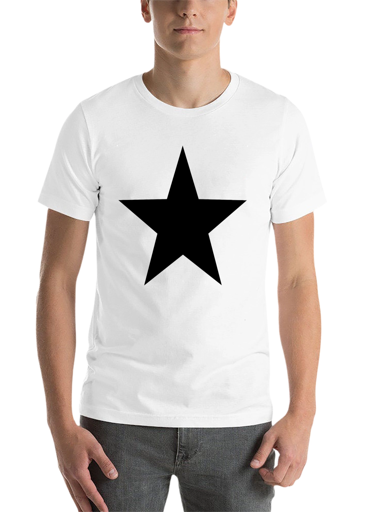 Black Black Star Graphic Tee - Casual Comfort view 14