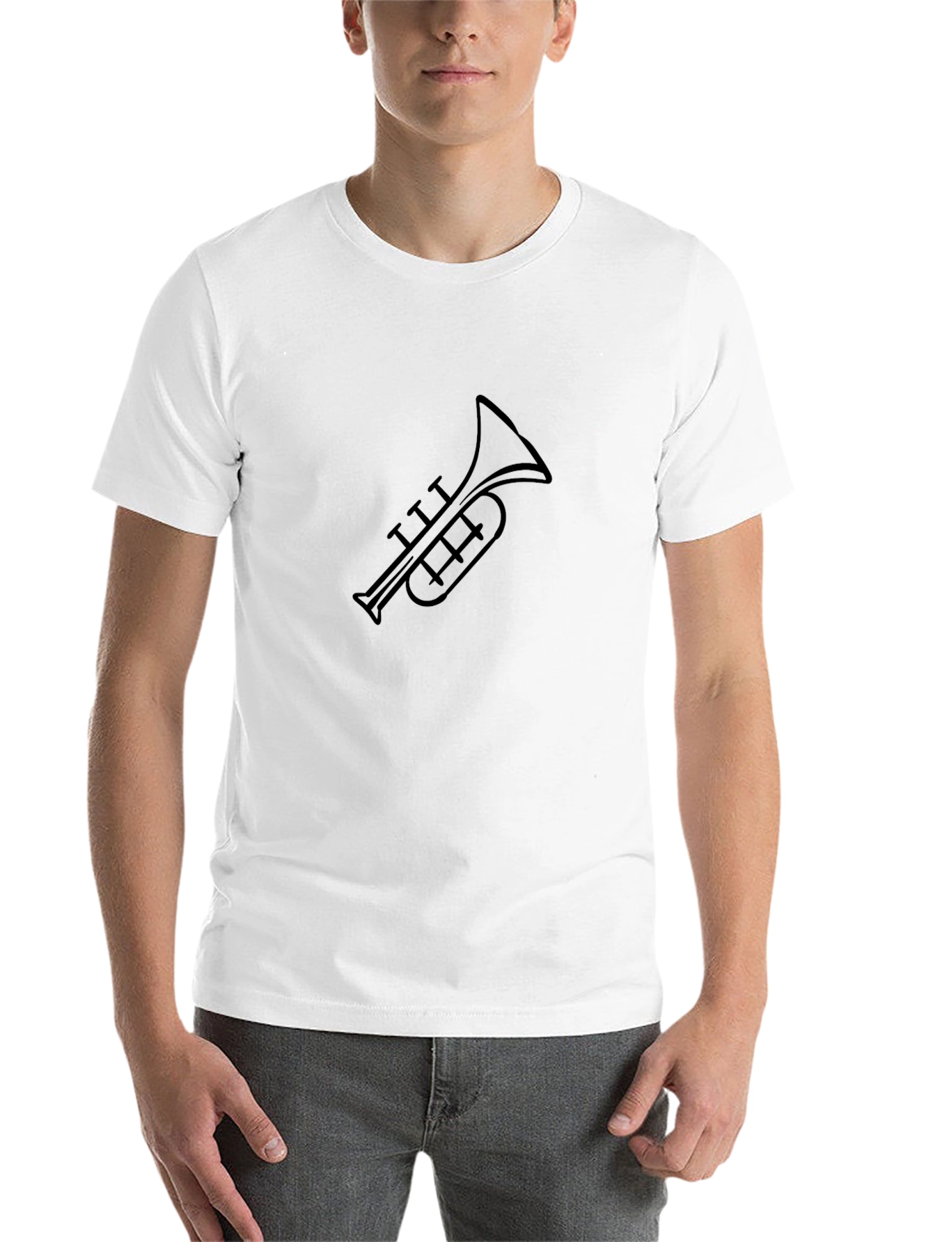 Black Black Trumpet Graphic T-Shirt - Stylish Music Tee view 14