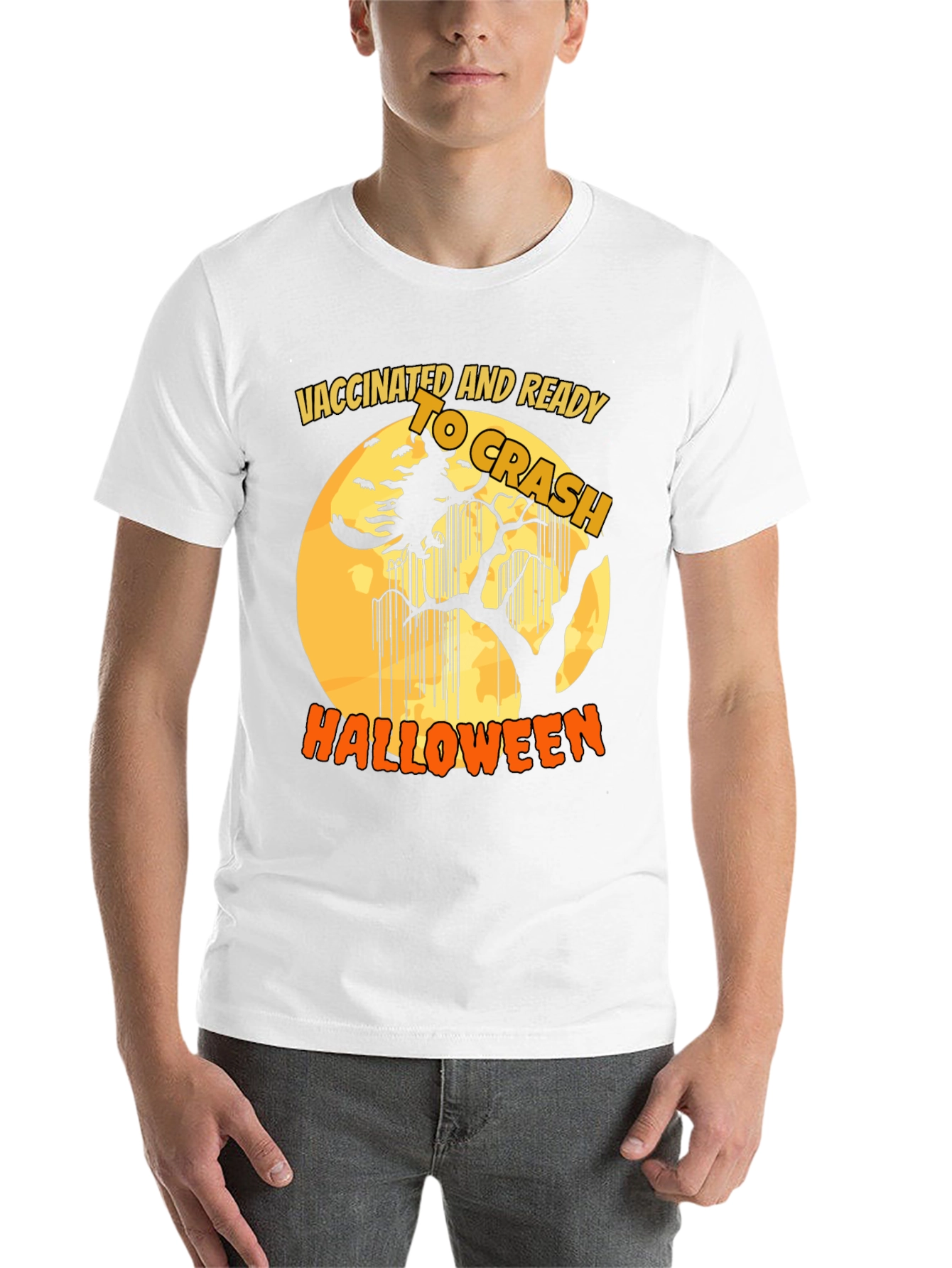 Vaccinated and Ready to Crash Halloween T-Shirt - 14
