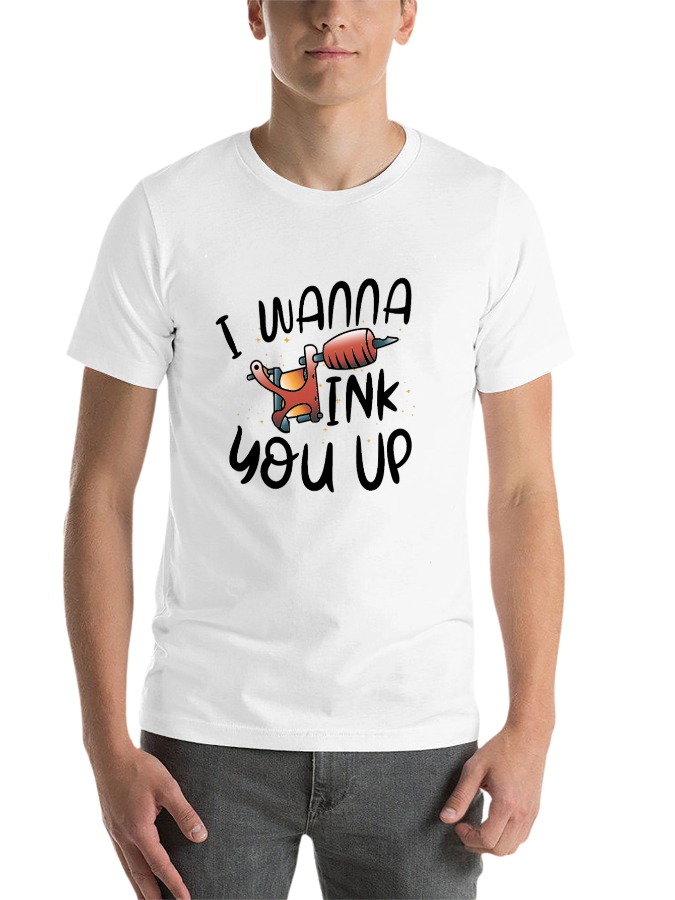 Black I Wanna Ink You Up Tattoo T-Shirt view 14