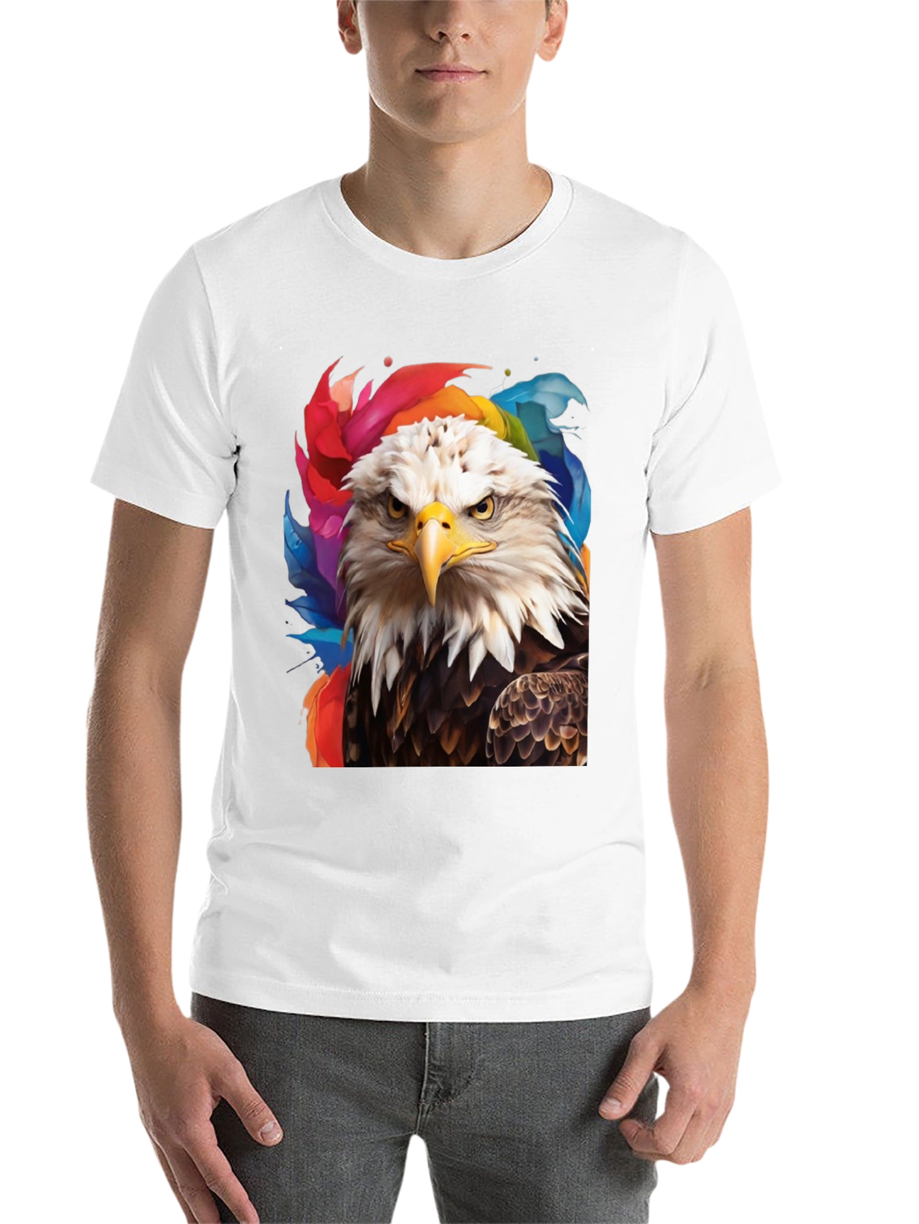 Black Bald Eagle Graphic Tee - Patriotic Style view 14