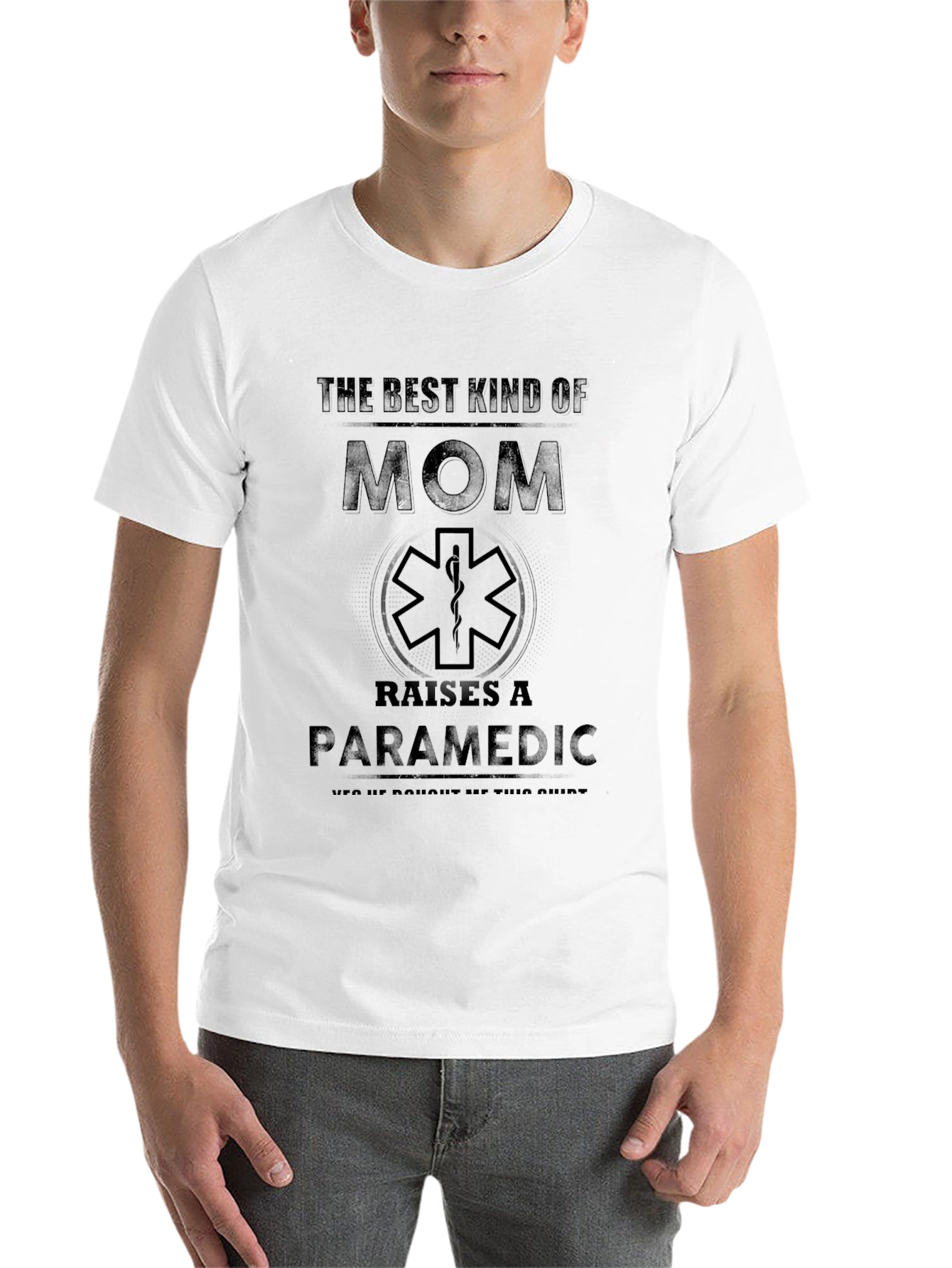 Black Best Kind of Mom Paramedic T-Shirt view 14