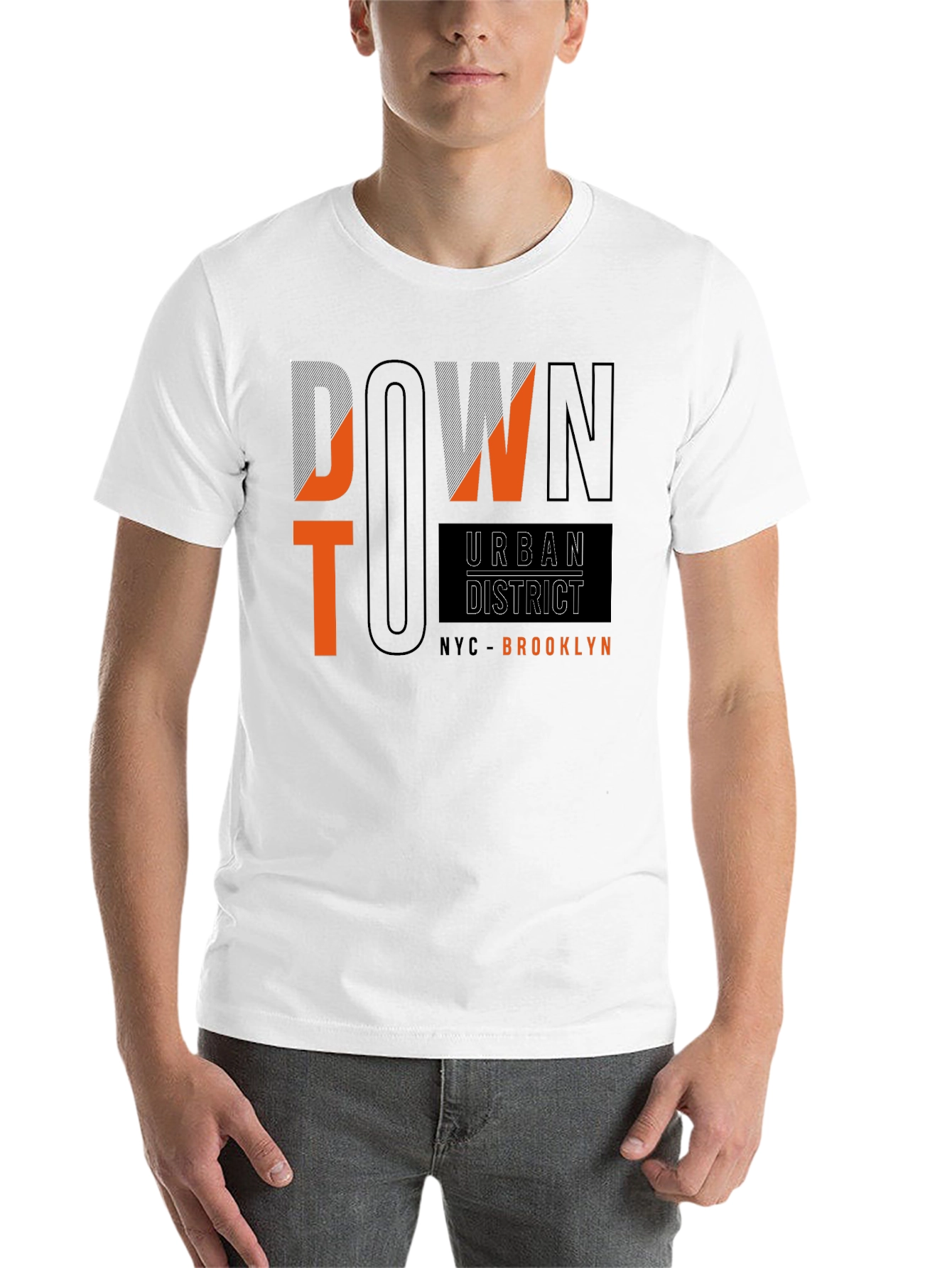 Black Downtown Urban District Black Graphic Tee view 14