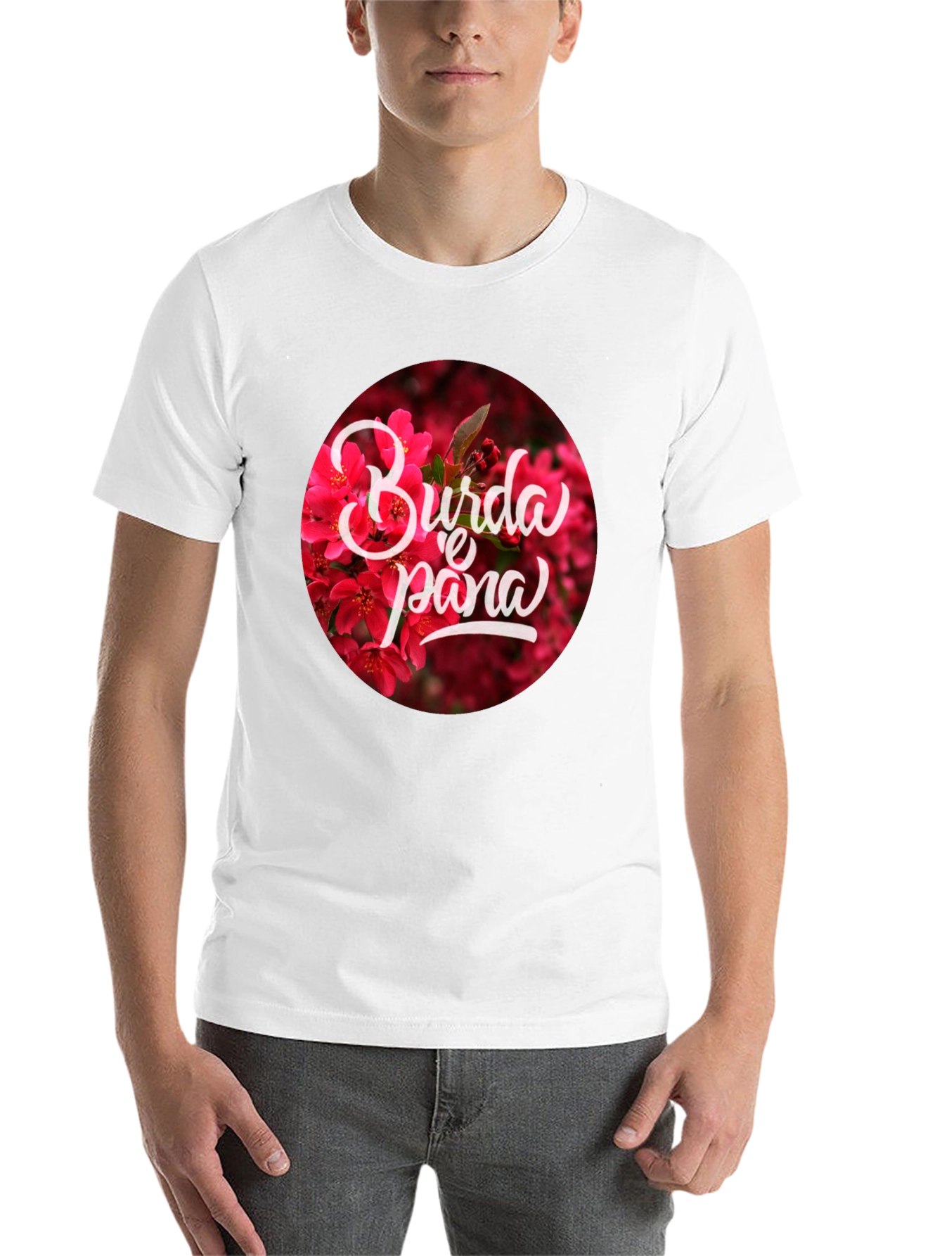 Black Floral Print Graphic T-Shirt view 14