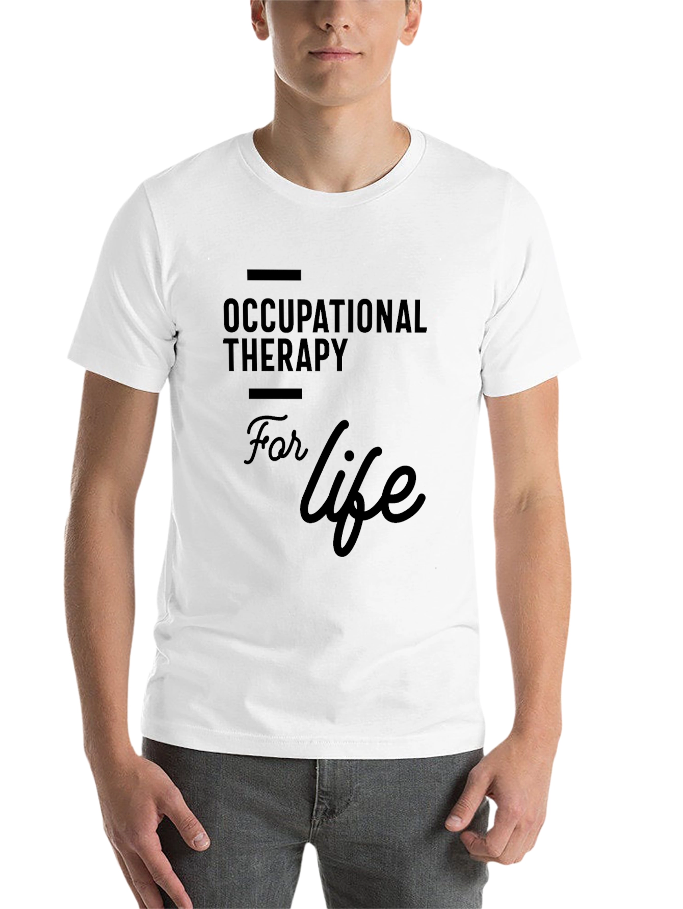 Black Occupational Therapy For Life Black T-Shirt view 14