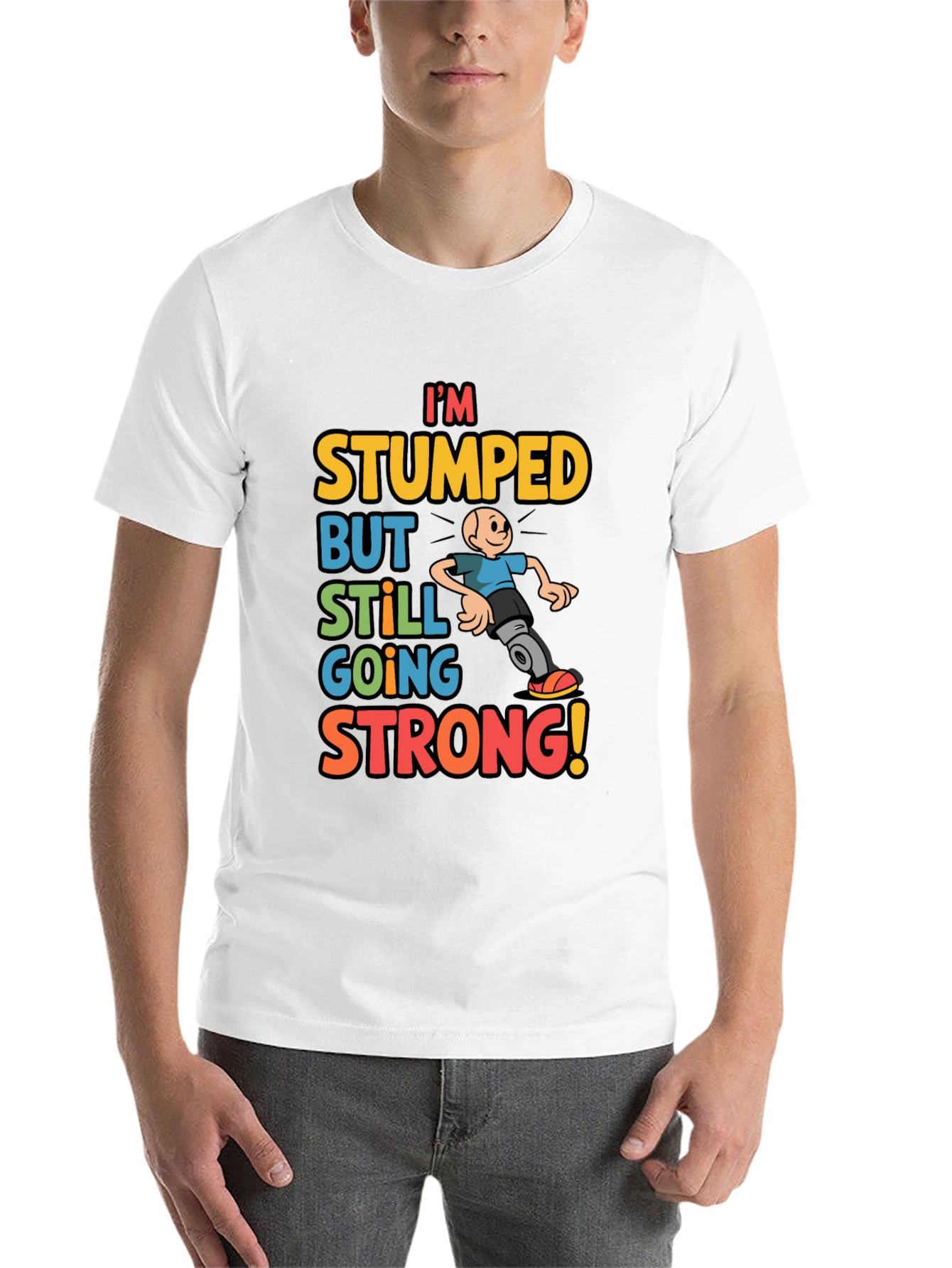 Black I'm Stumped But Still Going Strong Graphic T-Shirt view 14