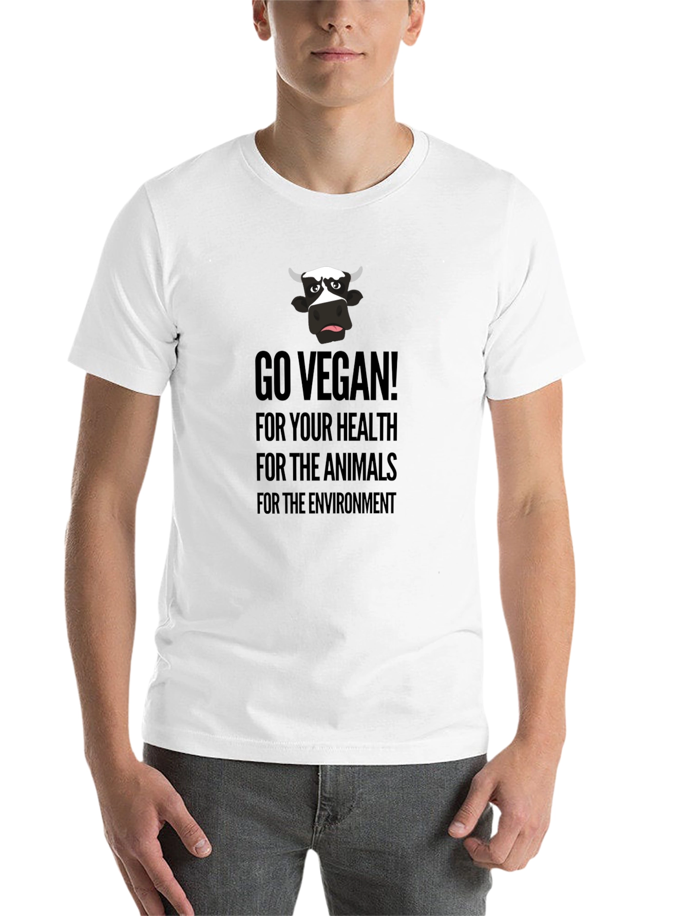 Go Vegan Graphic Tee - Health, Animals, Environment - 14