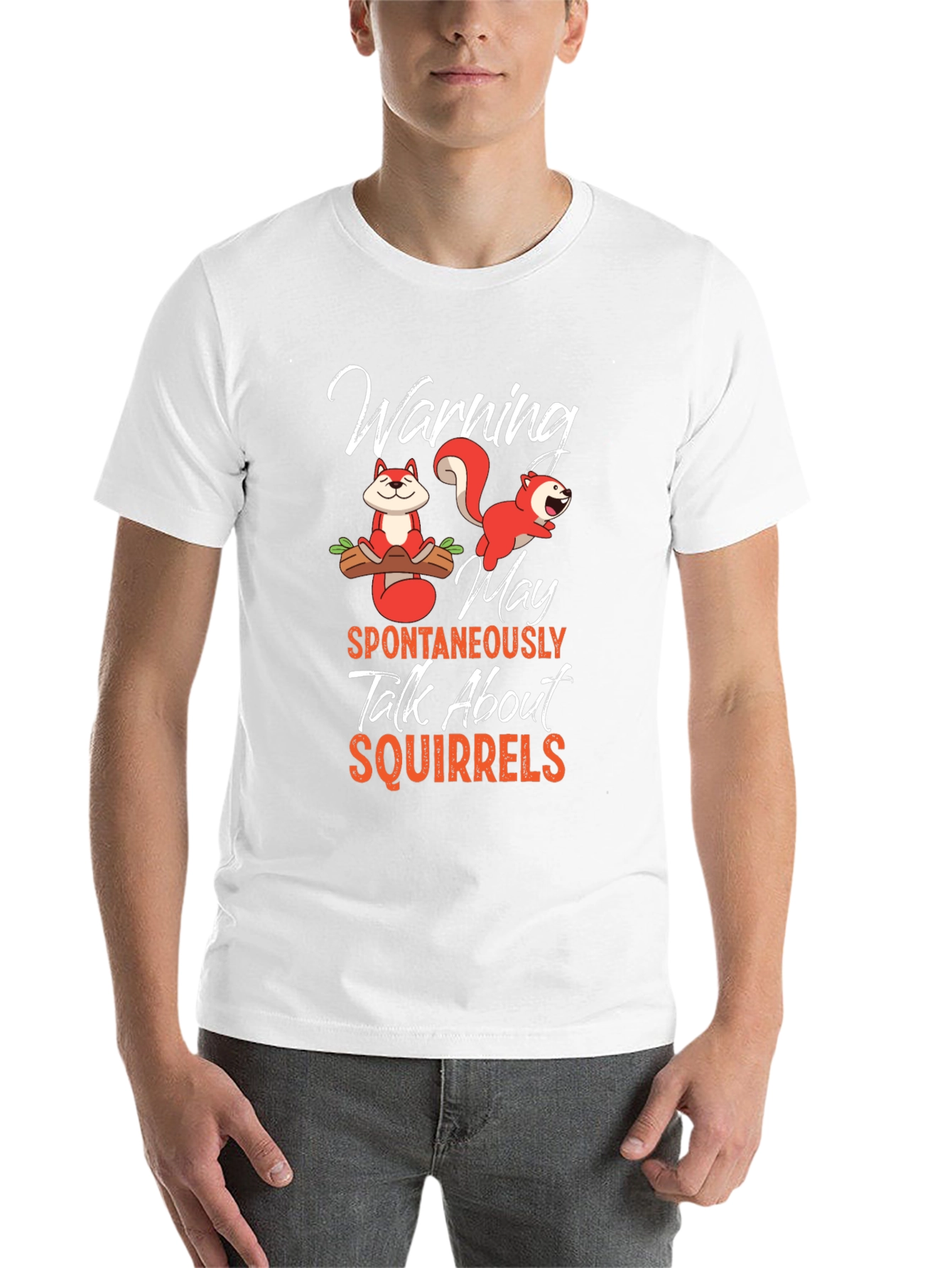 Black Funny Squirrel Graphic T-Shirt view 14