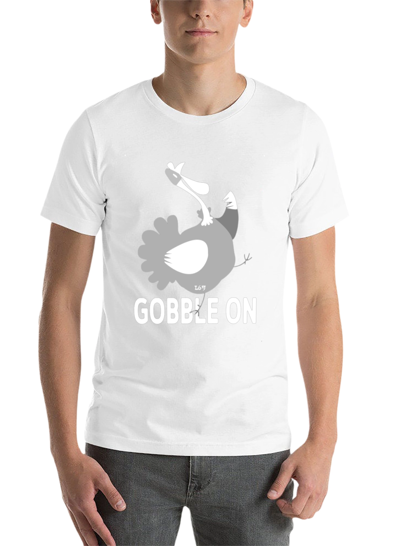 Black Gobble On Turkey Graphic Tee view 14