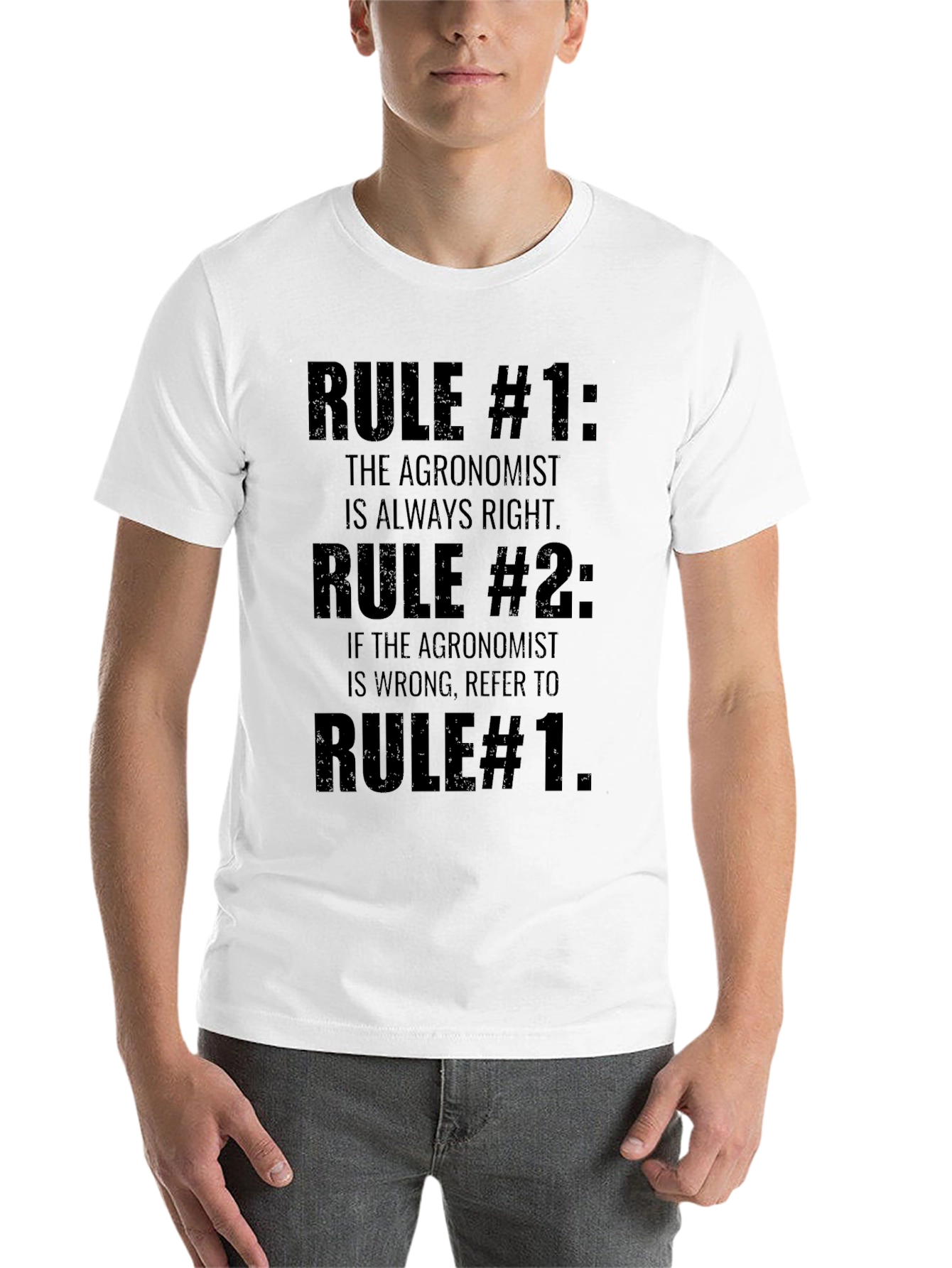 Black Agronomist Rule T-Shirt - Funny Agronomy Gift view 14