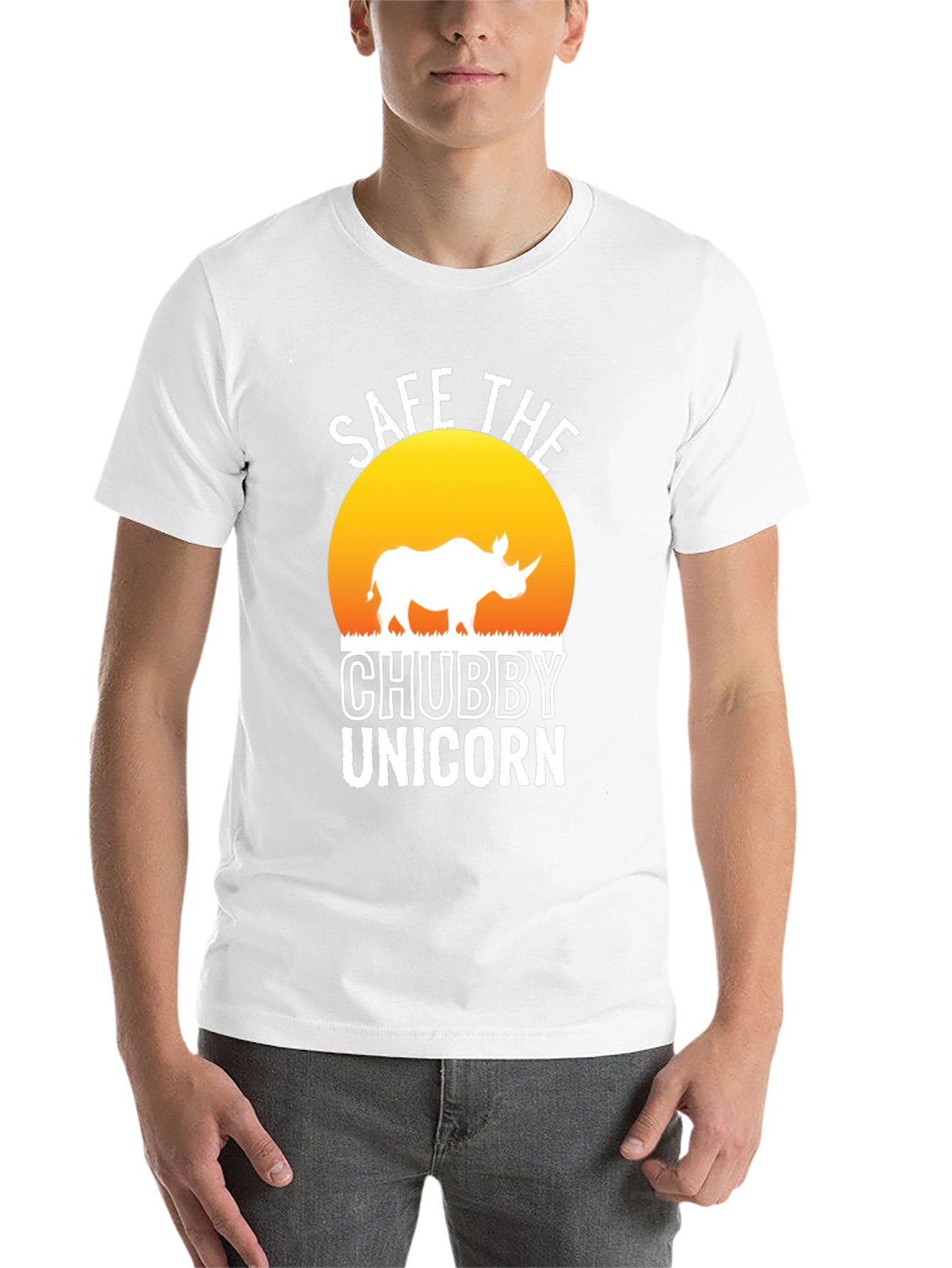Black Save the Chubby Unicorn Black T-Shirt view 14