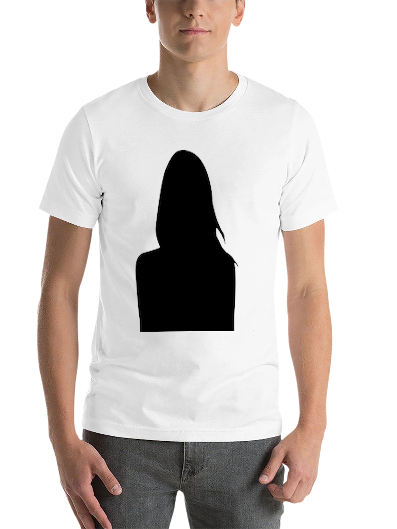 Black Black Silhouette Graphic Tee - Modern Style view 14