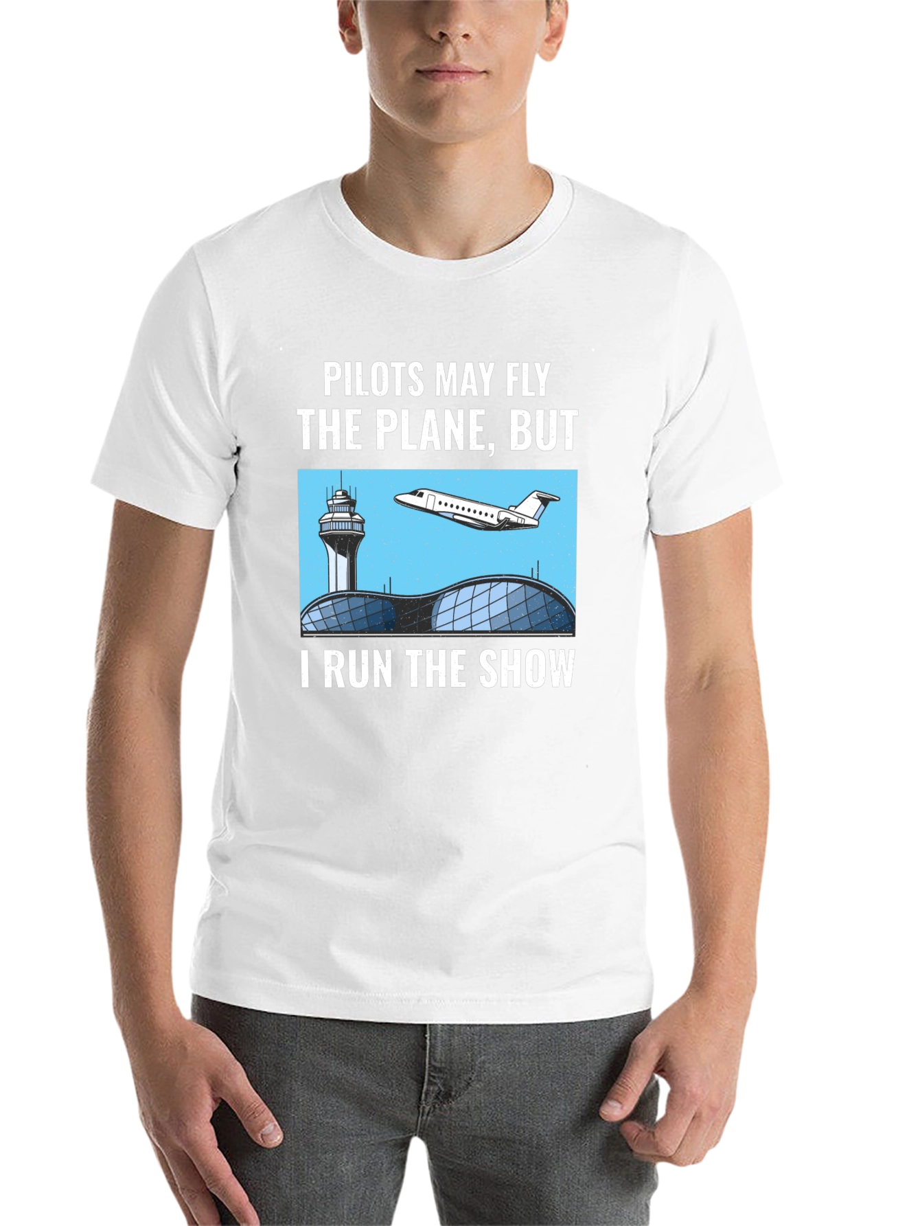Black Pilots May Fly the Plane T-Shirt - Air Traffic Controller Tee view 14