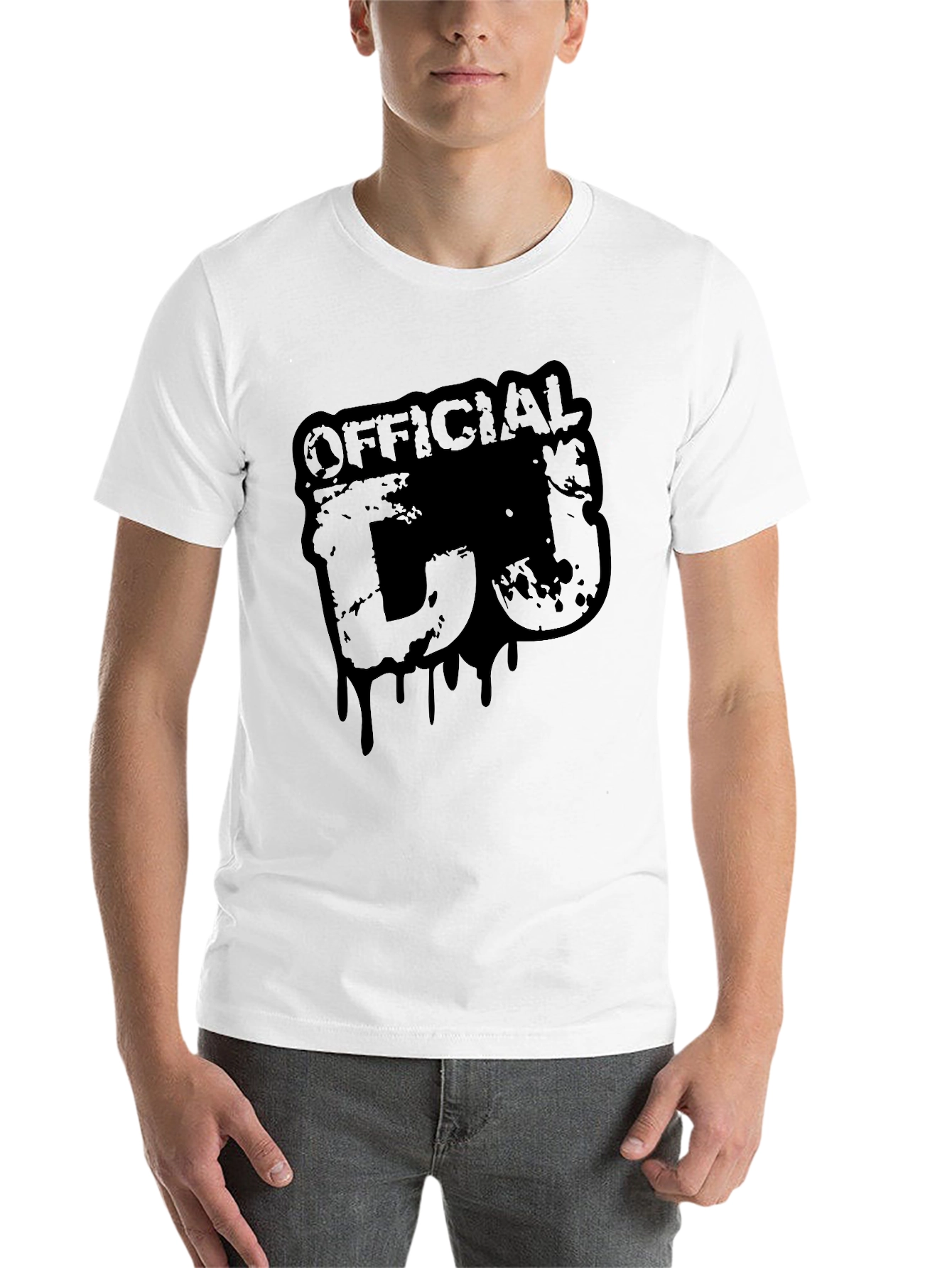Black Official DJ Black Graphic Print T-Shirt view 14