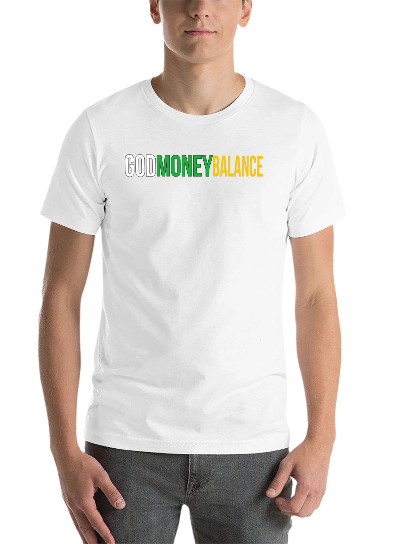 Black God Money Balance Graphic Tee - Stylish Black T-Shirt view 14