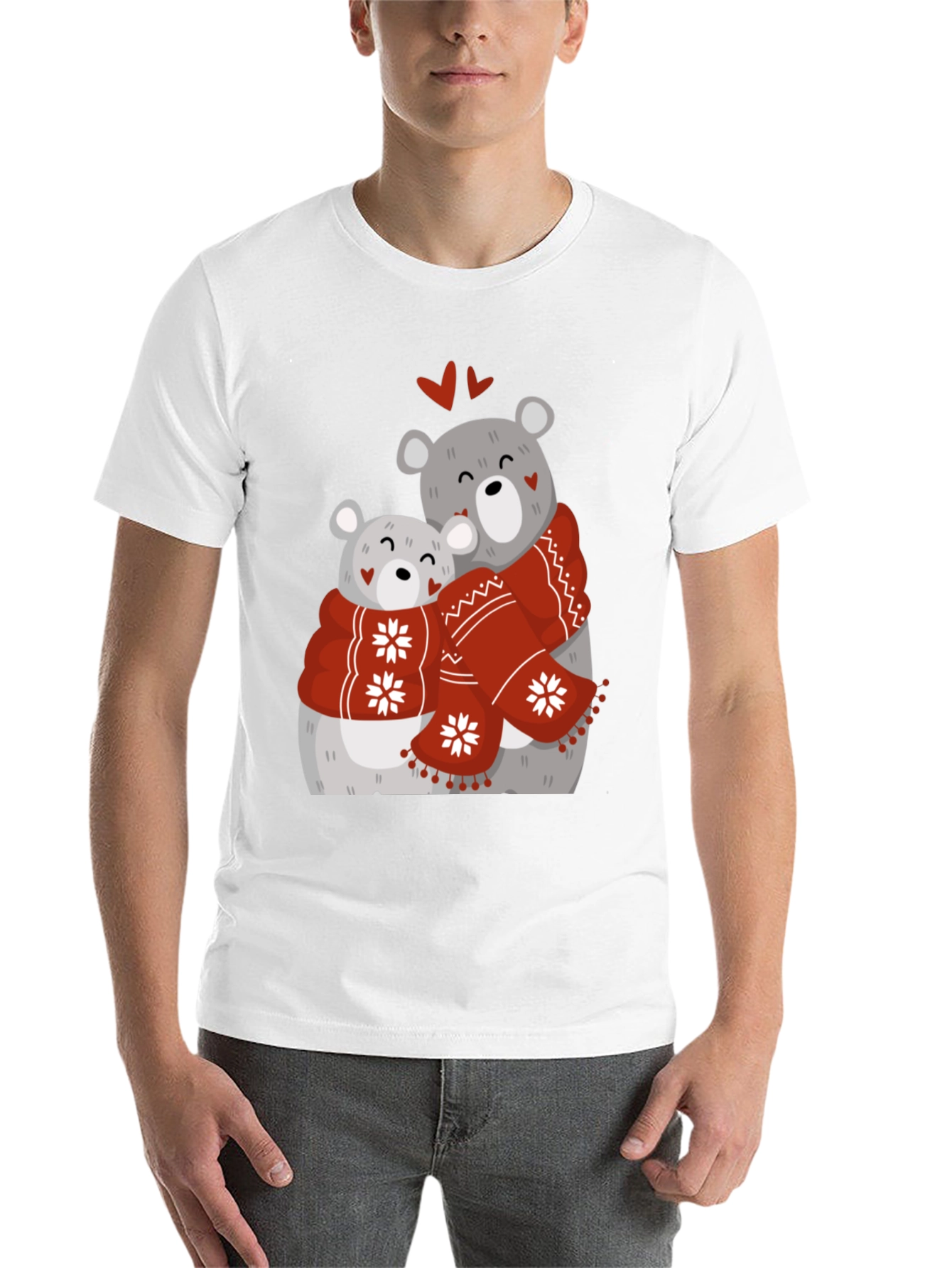 Black Bear Hug Graphic T-Shirt view 14