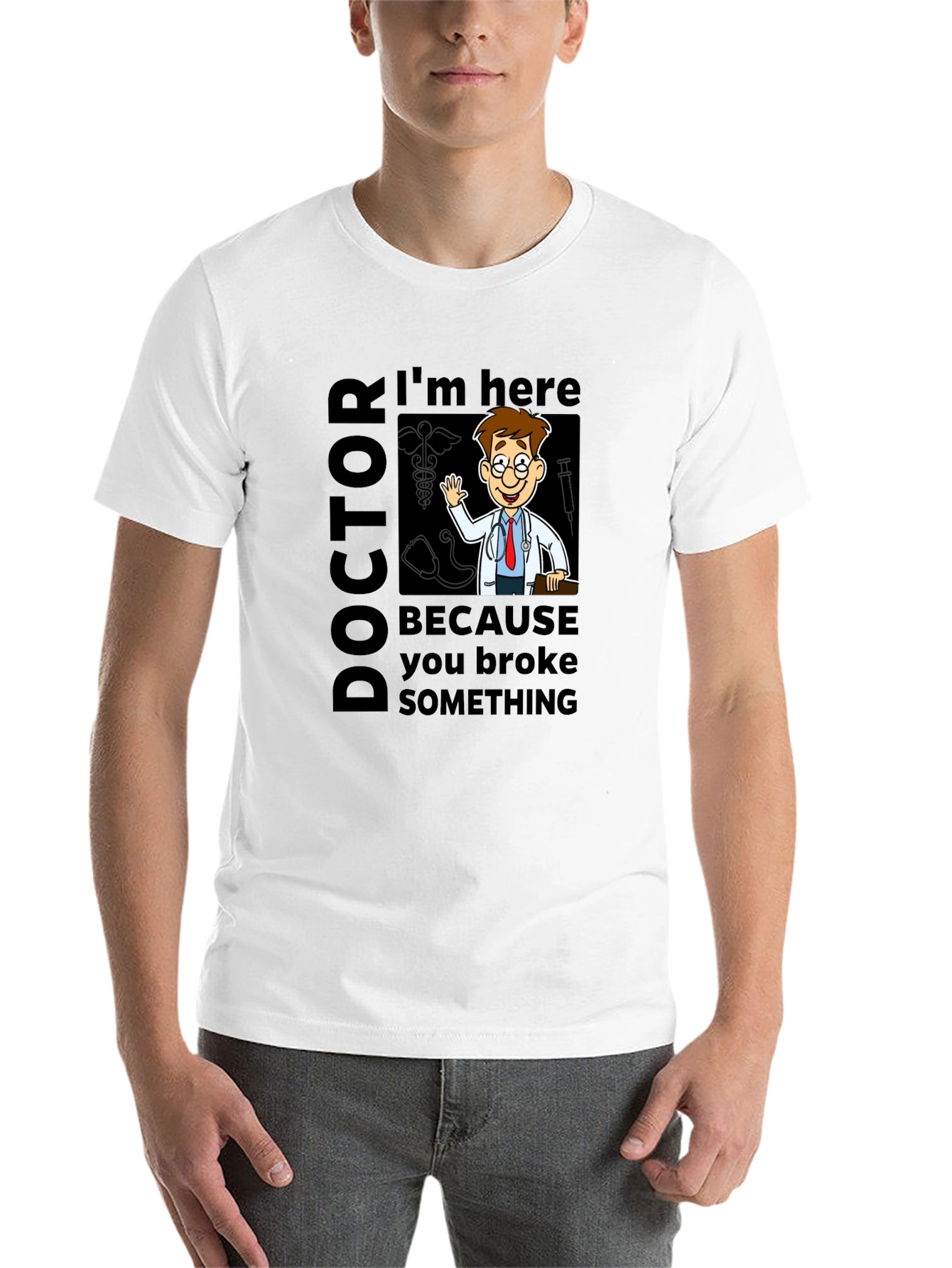 Black Doctor Cartoon Graphic Tee view 14