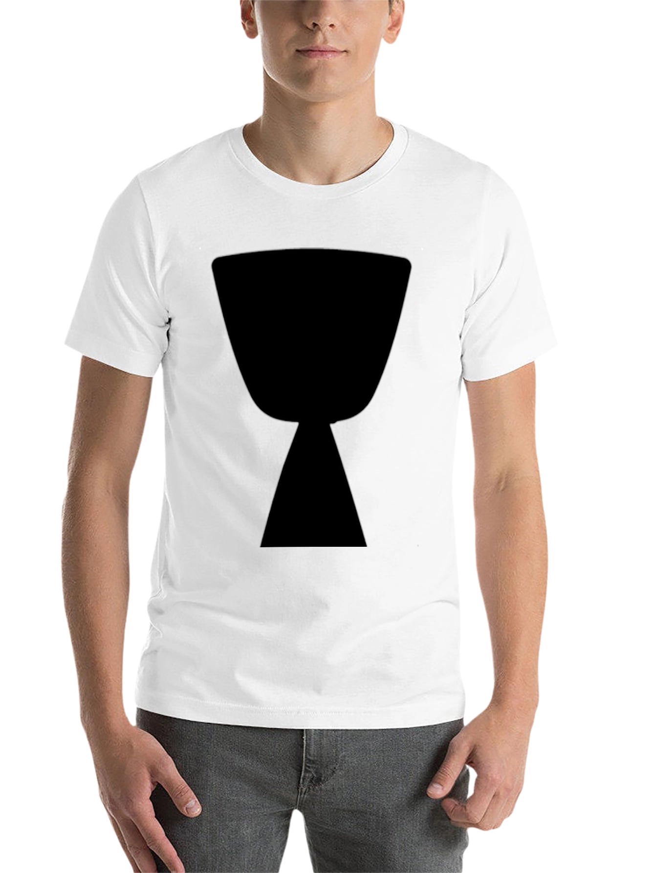 Black Black T-Shirt with Hourglass Graphic view 14