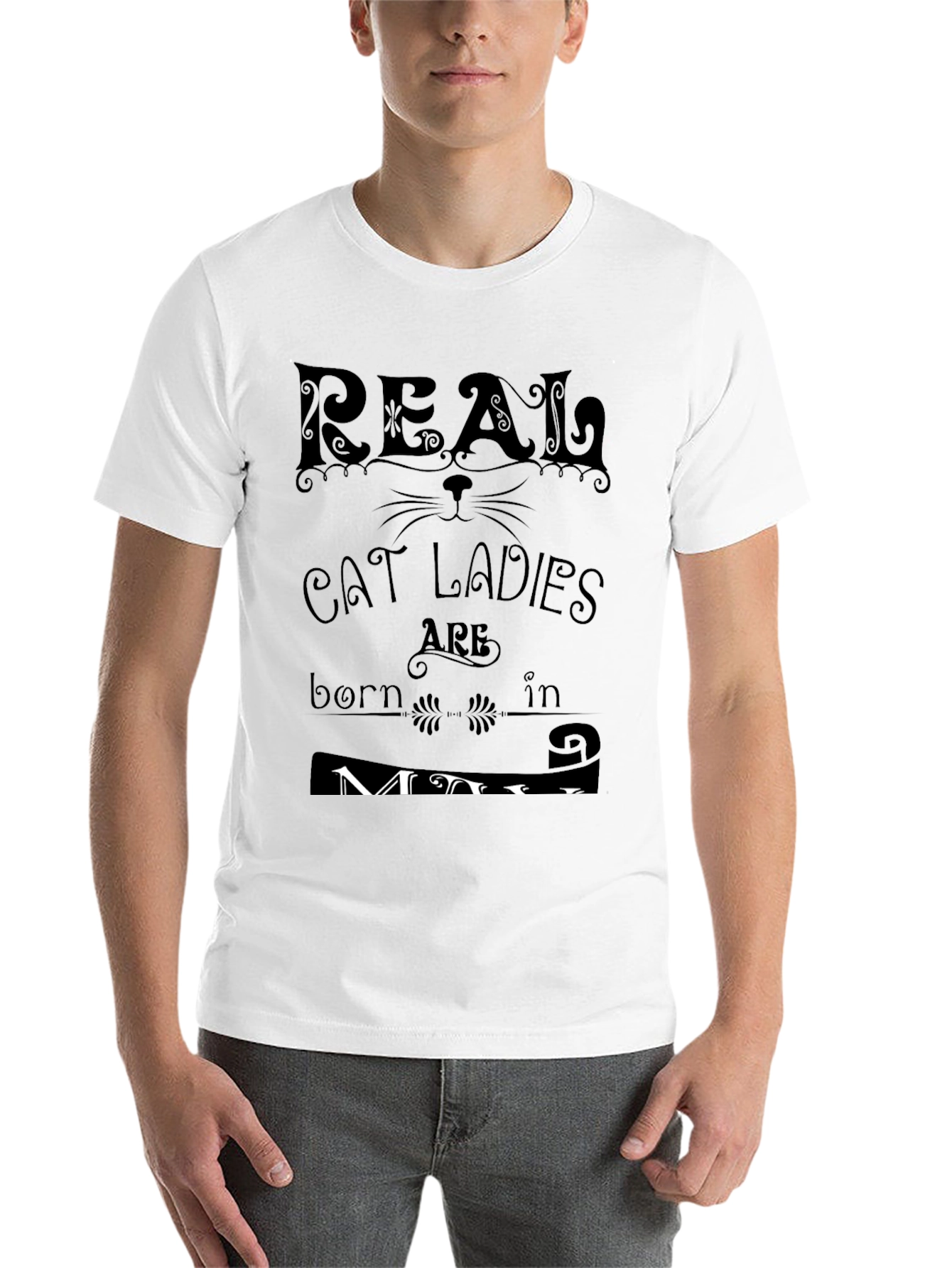 Black Real Cat Ladies Born in September T-Shirt view 14