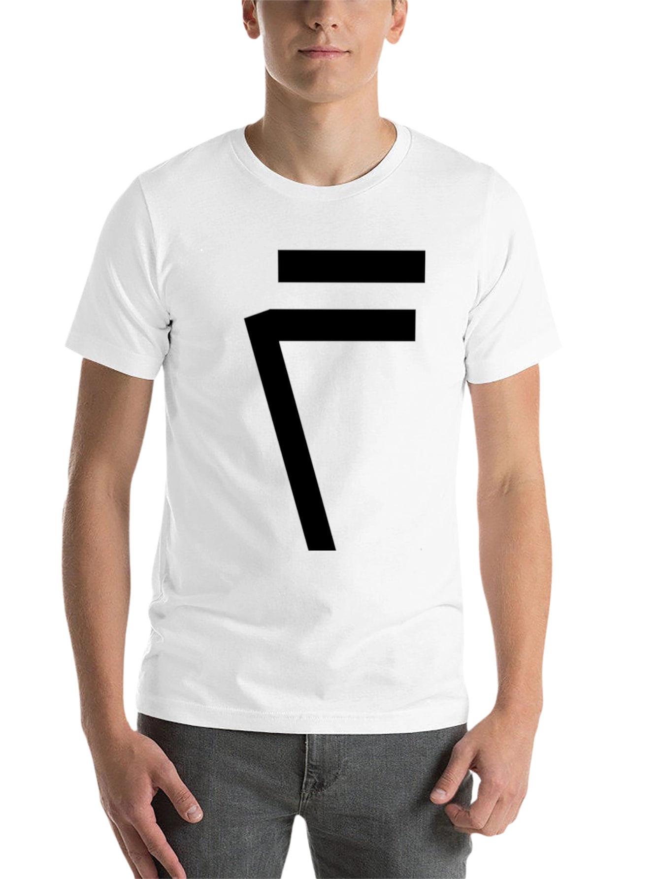 Black Modern Graphic Tee - Minimalist Design view 14