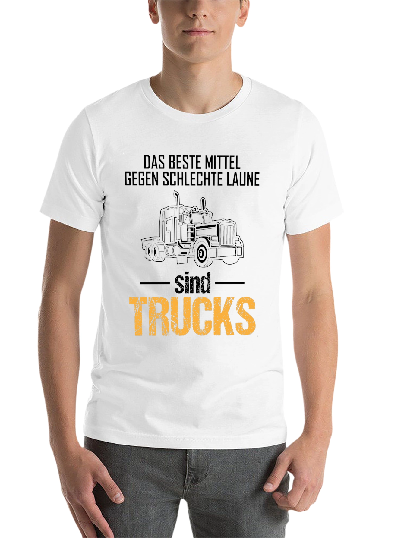 Black Trucks Solve Everything T-Shirt - Driver Humor Tee view 14