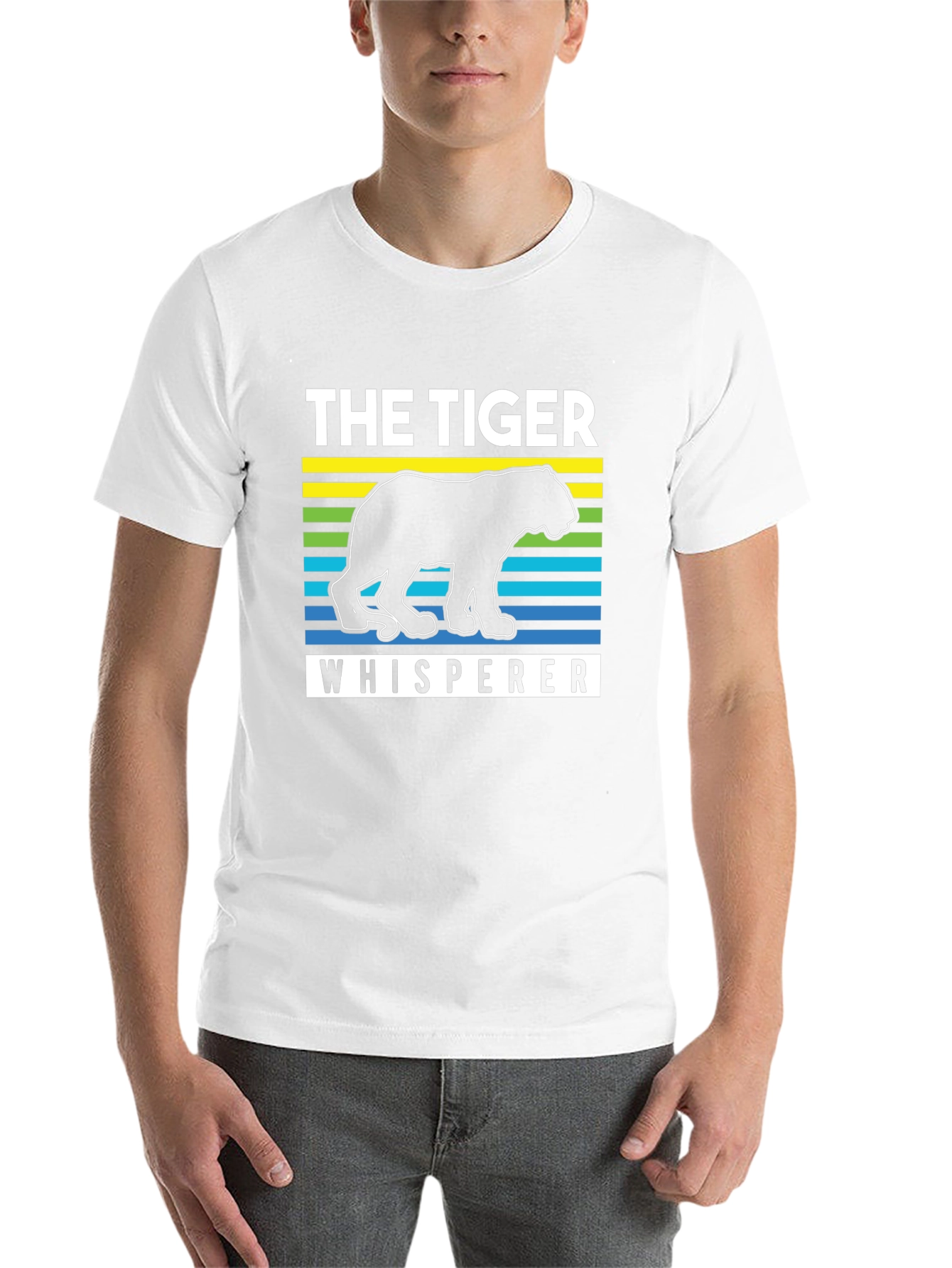 Black The Tiger Whisperer Graphic T-Shirt view 14