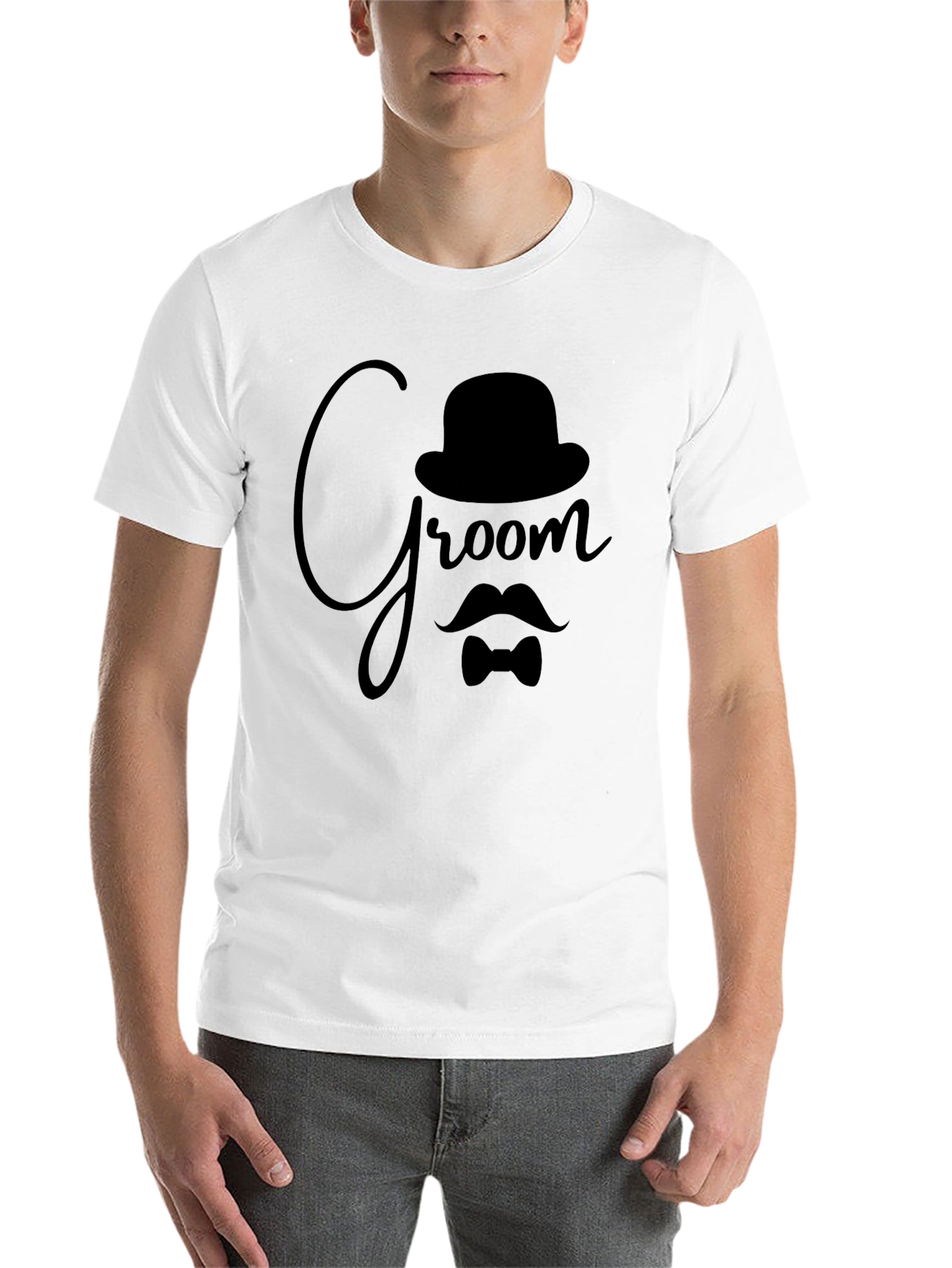 Black Groom T-Shirt - Wedding Party Tee view 14