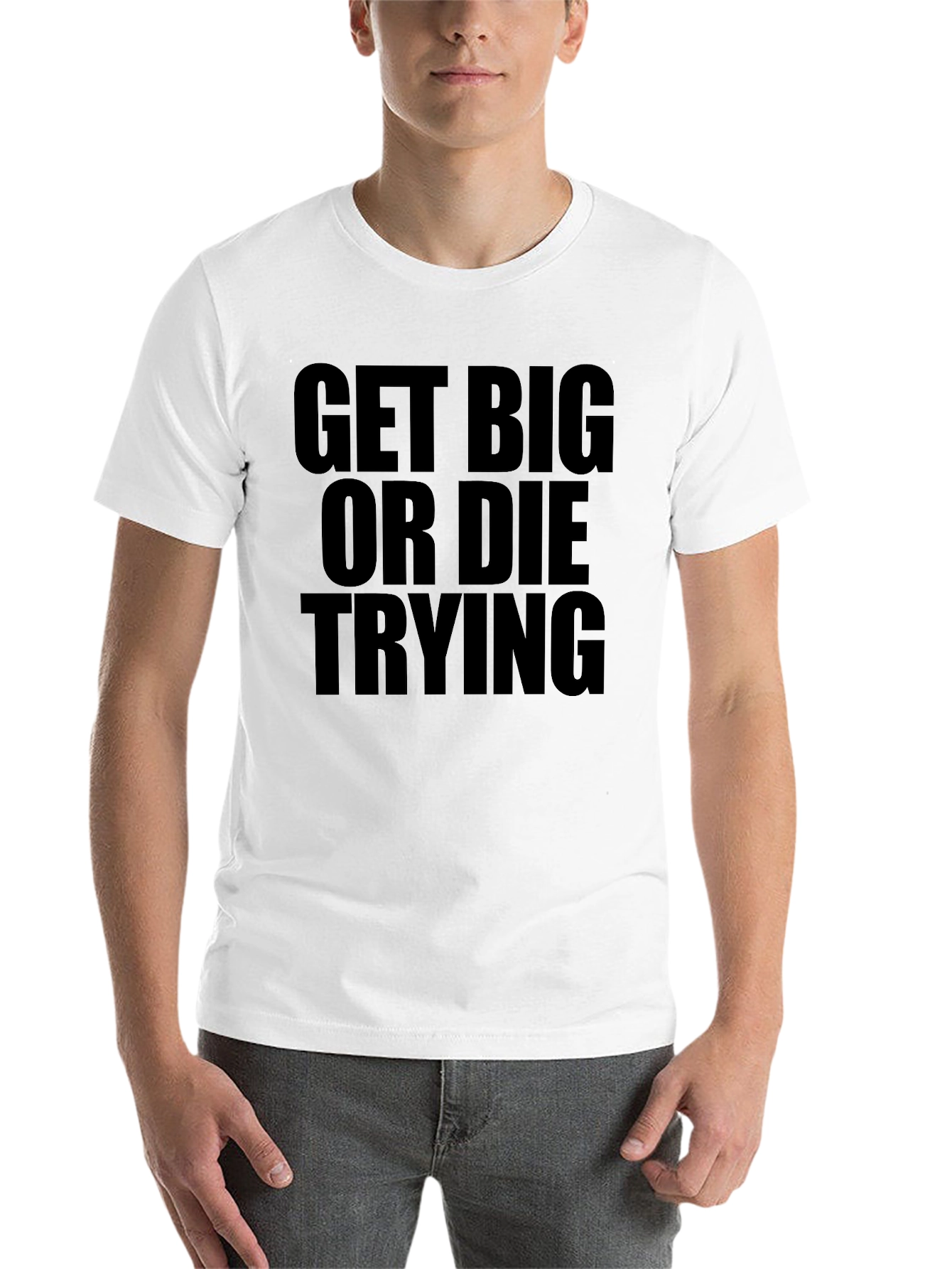 Black Get Big or Die Trying Black T-Shirt view 14