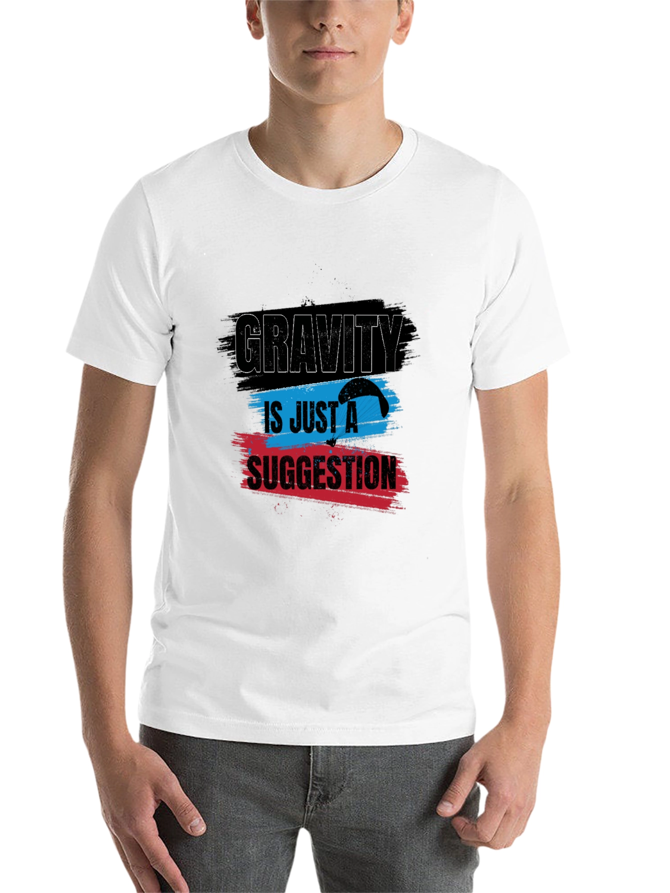 Black Gravity is Just a Suggestion Graphic T-Shirt view 14