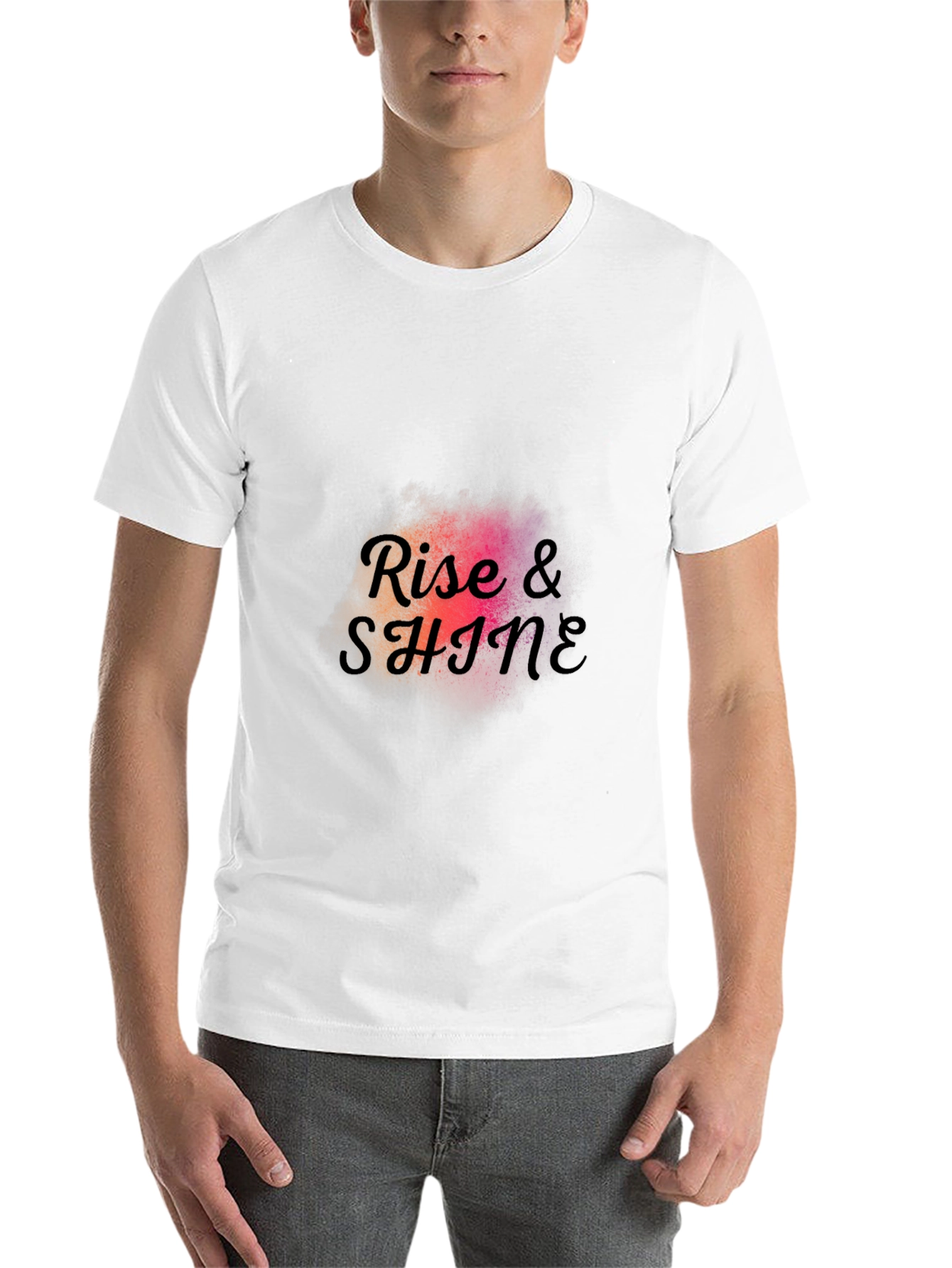 Black Rise & Shine Graphic Tee - Stylish Casual Wear view 14