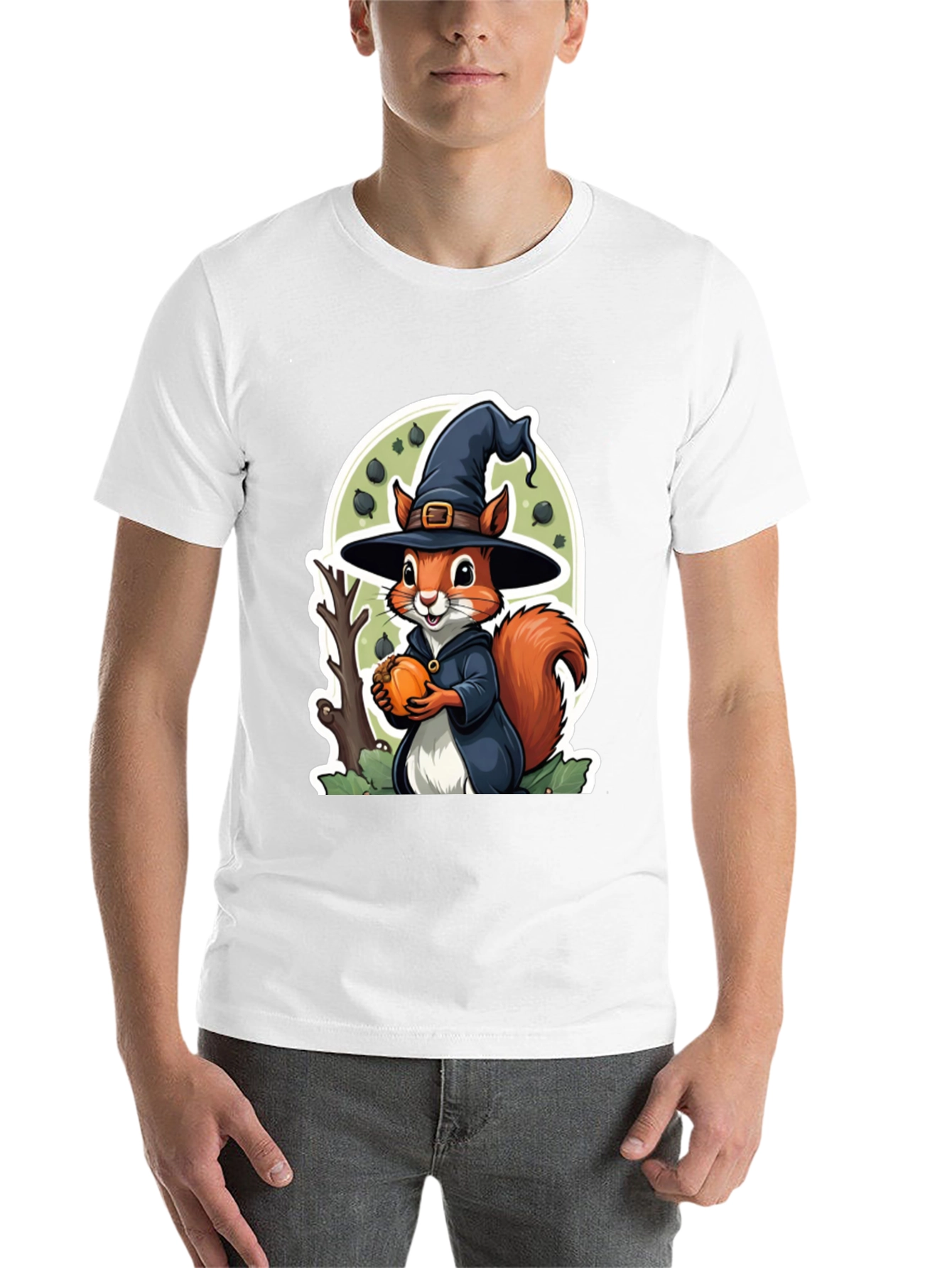 Black Halloween Squirrel Graphic Tee view 14
