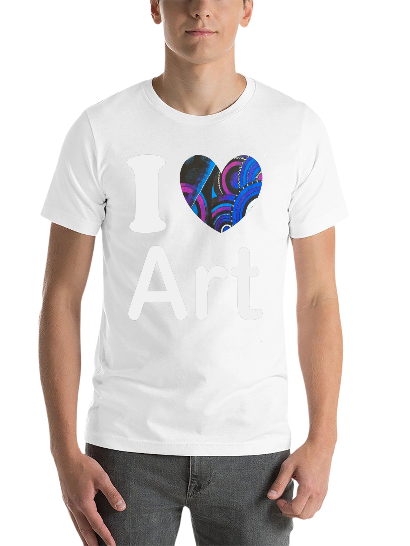 Black I Heart Art Graphic T-Shirt - Artistic Expression view 14