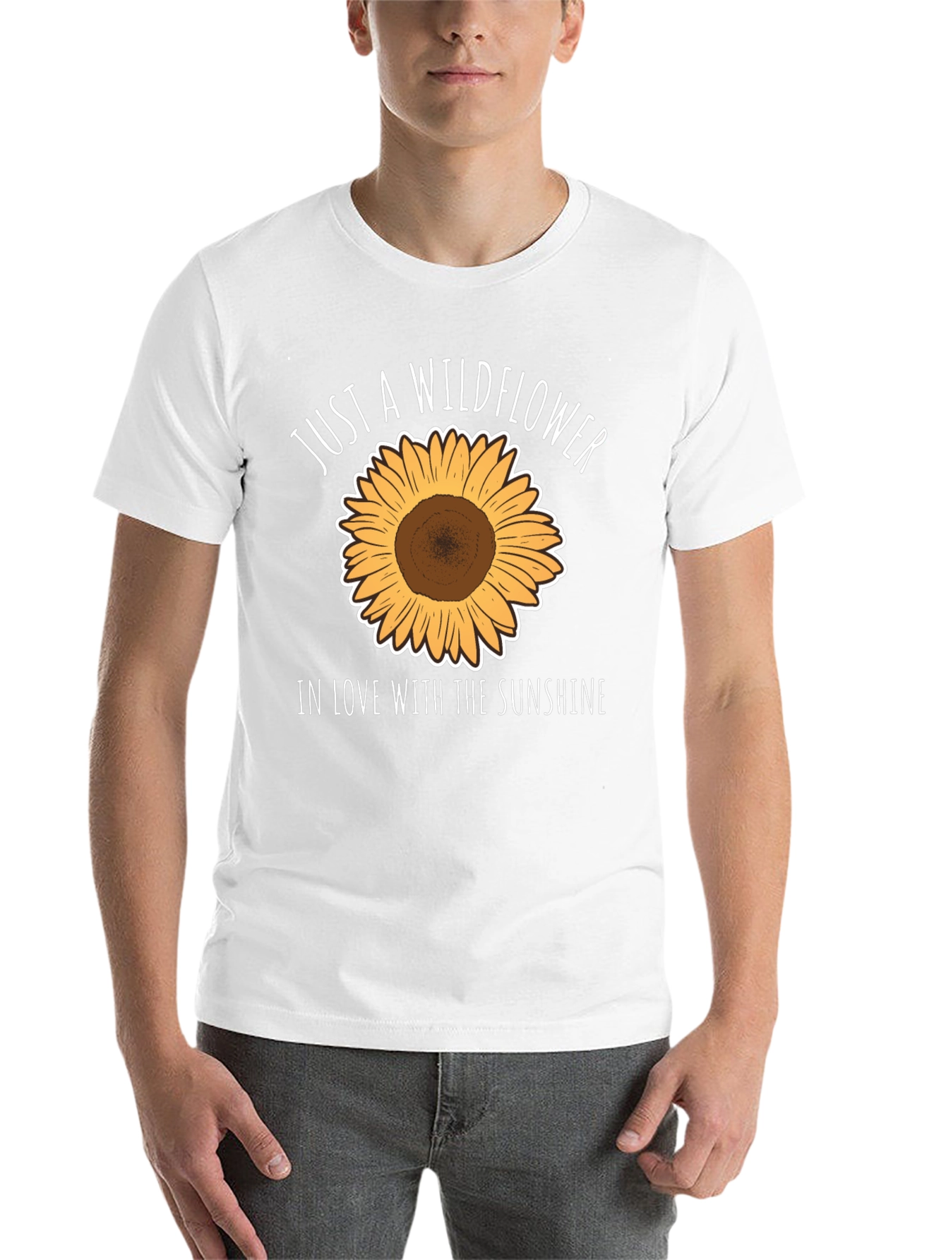 Black Wildflower & Sunshine Graphic Tee - Black Casual T-Shirt view 14
